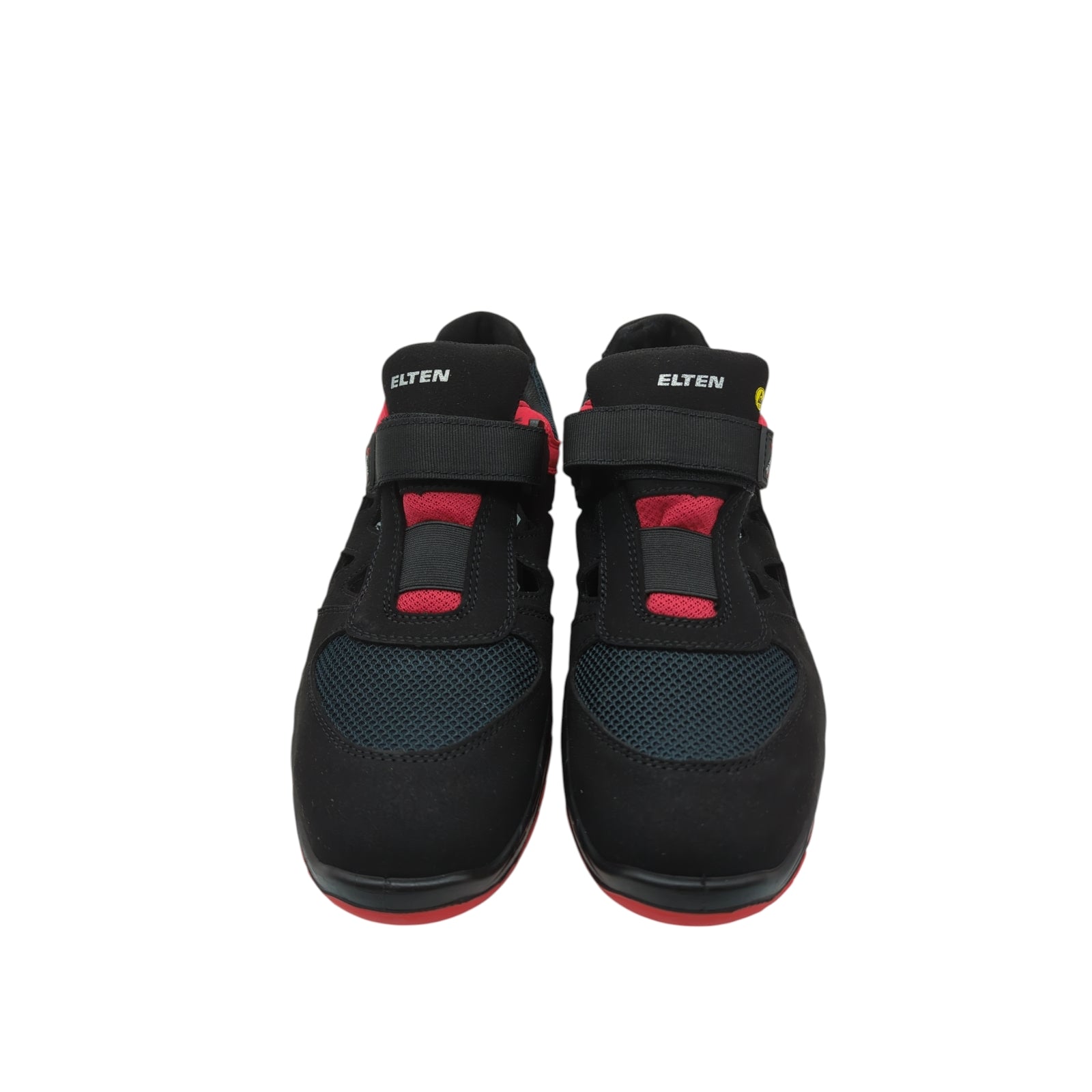 ELTEN LONNY Red Easy Sicherheitsschuhe ESD S1P Größe 45 Schwarz Rot