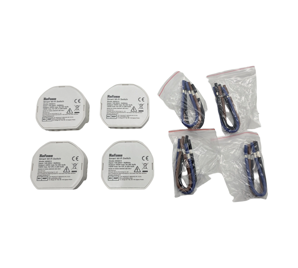 Refoss Mini WLAN Relais Schalter 4er Pack 10A HomeKit Alexa