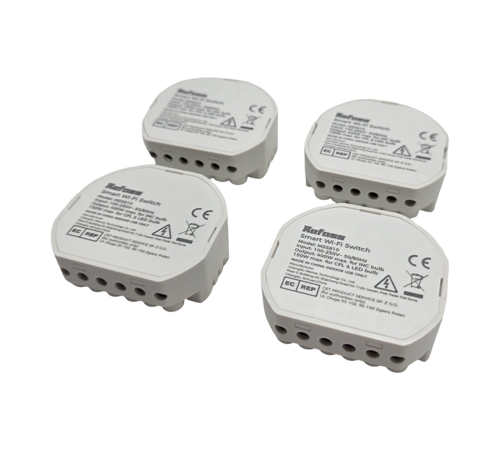 Refoss Mini WLAN Relais Schalter 4er Pack 10A HomeKit Alexa