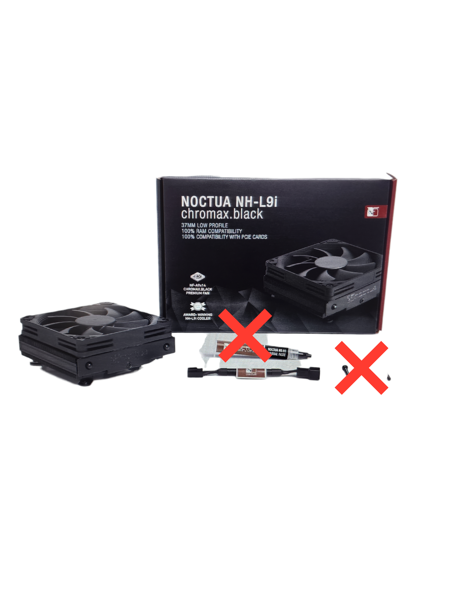 Noctua NH-L9i chromax.black CPU Cooler Intel LGA1200 LGA115x No Accessories
