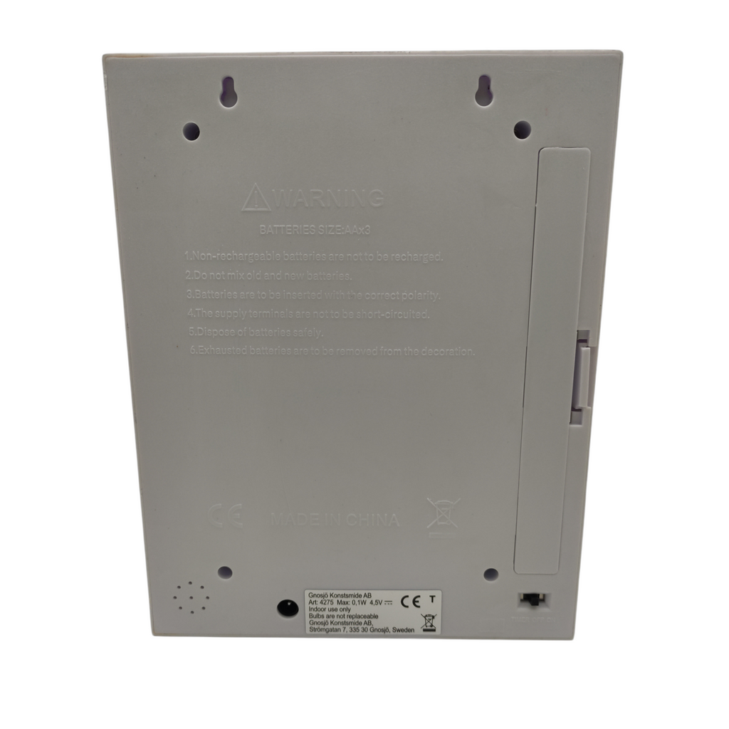 Konstsmide LED Wasserlaterne Weihnachtsmann Timer batteriebetrieben