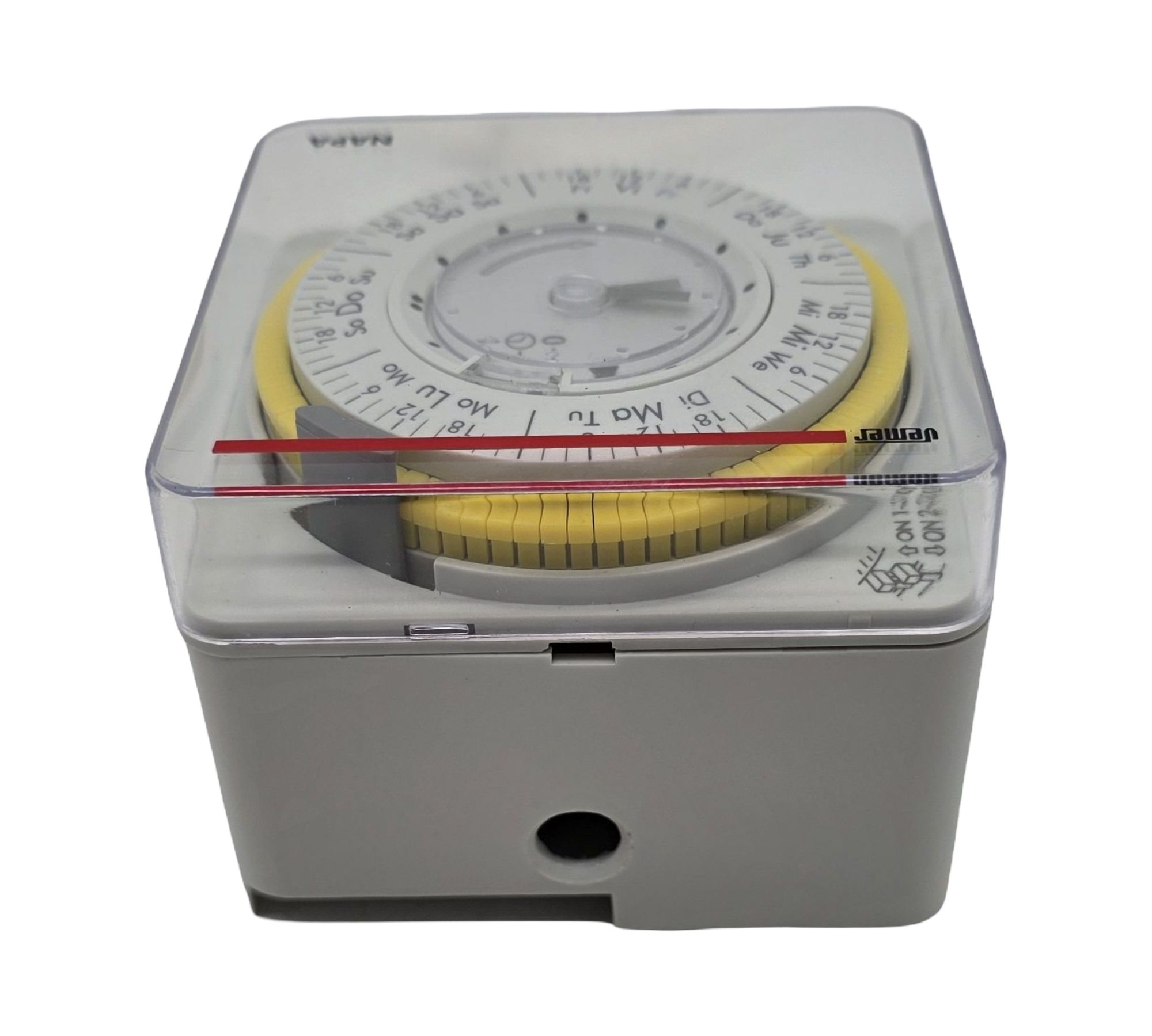 VEMER VP885800 Zeitschaltuhr Wochenprogramm DIN Schiene grau