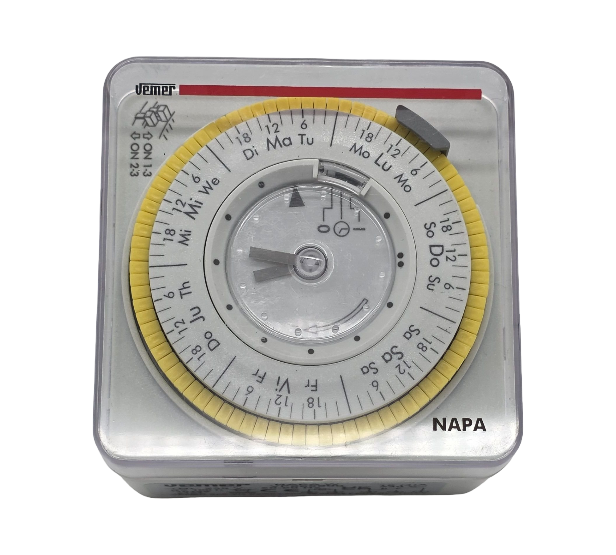 VEMER VP885800 Zeitschaltuhr Wochenprogramm DIN Schiene grau