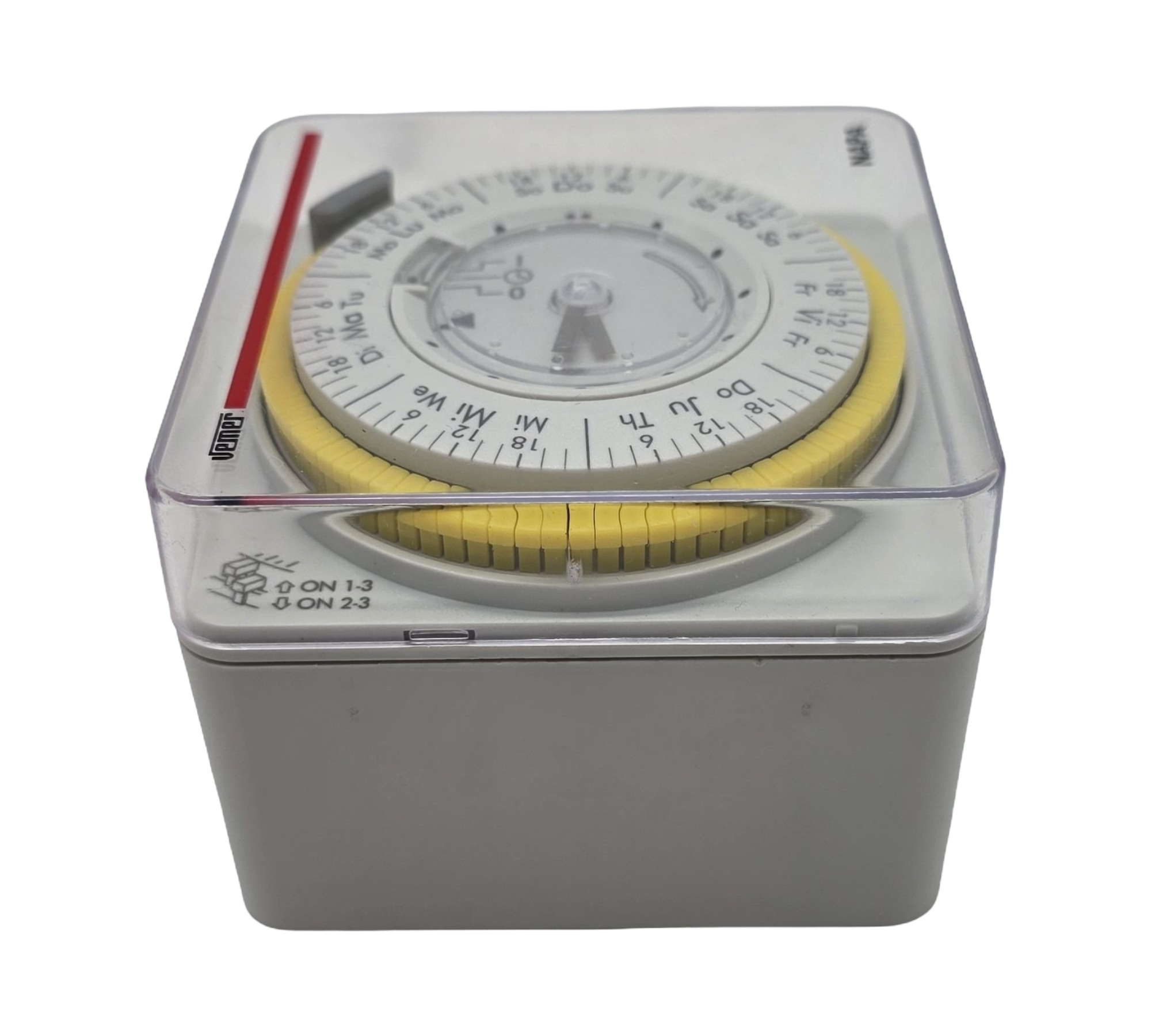 VEMER VP885800 Zeitschaltuhr Wochenprogramm DIN Schiene grau