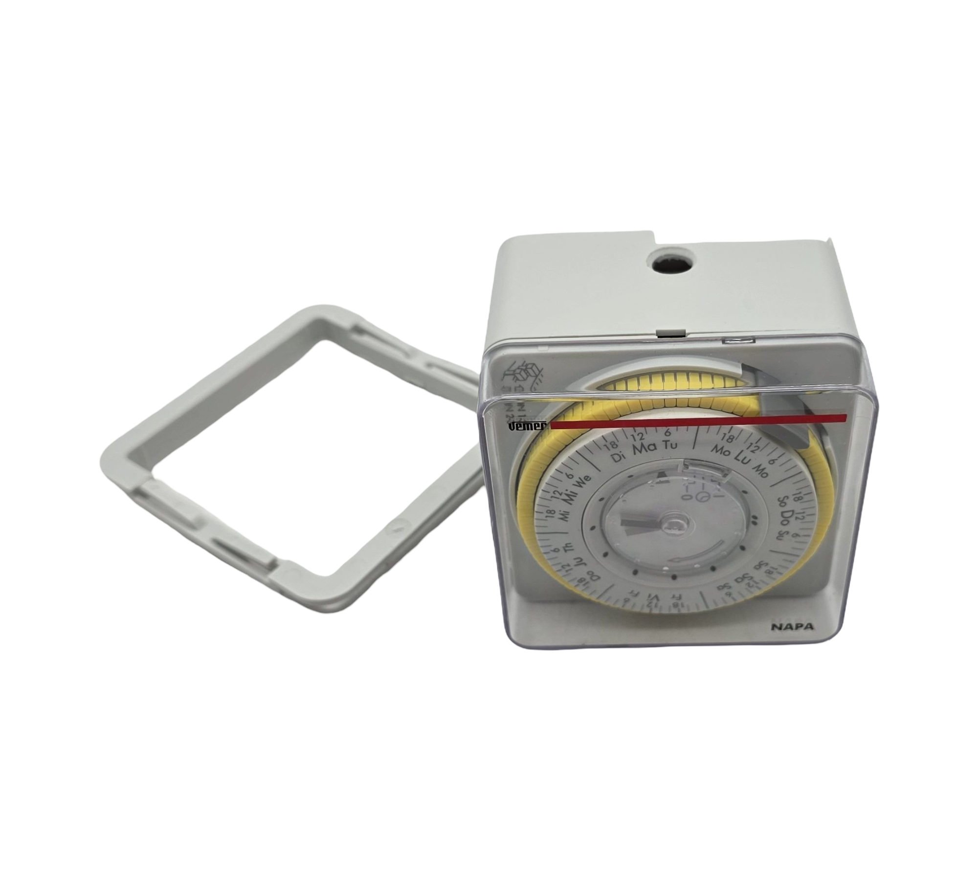 VEMER VP885800 Zeitschaltuhr Wochenprogramm DIN Schiene grau