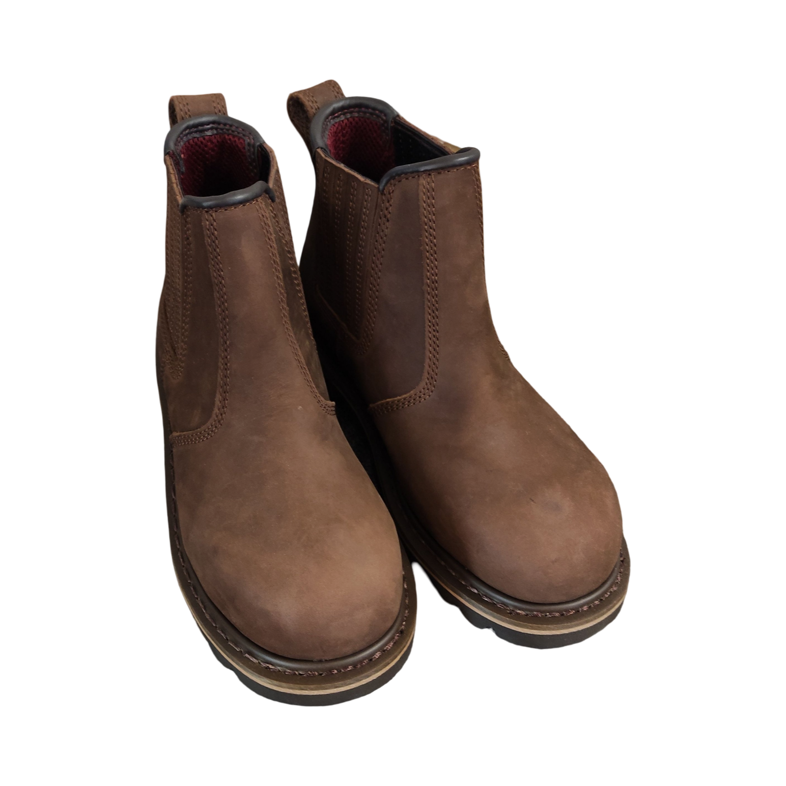 V12 Rawhide Sicherheits Halbschuhe Leder braun Größe 39