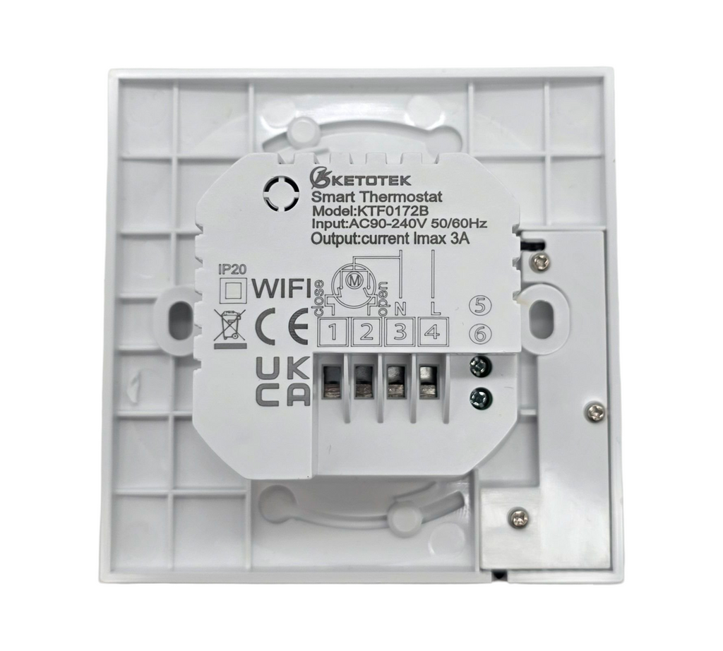 KETOTEK Thermostat Fußbodenheizung WLAN Unterputz 3A 230V Alexa