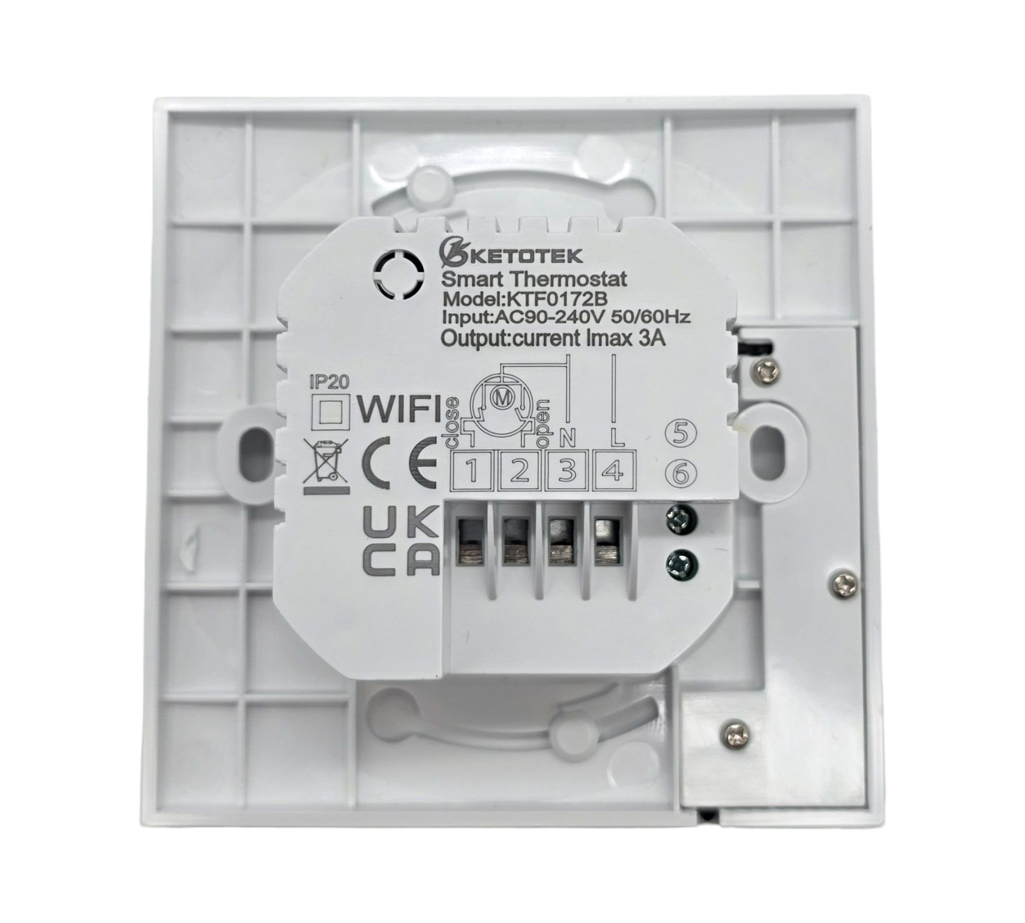 KETOTEK Thermostat Fußbodenheizung WLAN Unterputz 3A 230V Alexa
