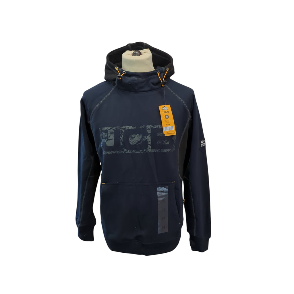 JCB Horton Arbeitshoodie Herren Schwarz Navy Größe M