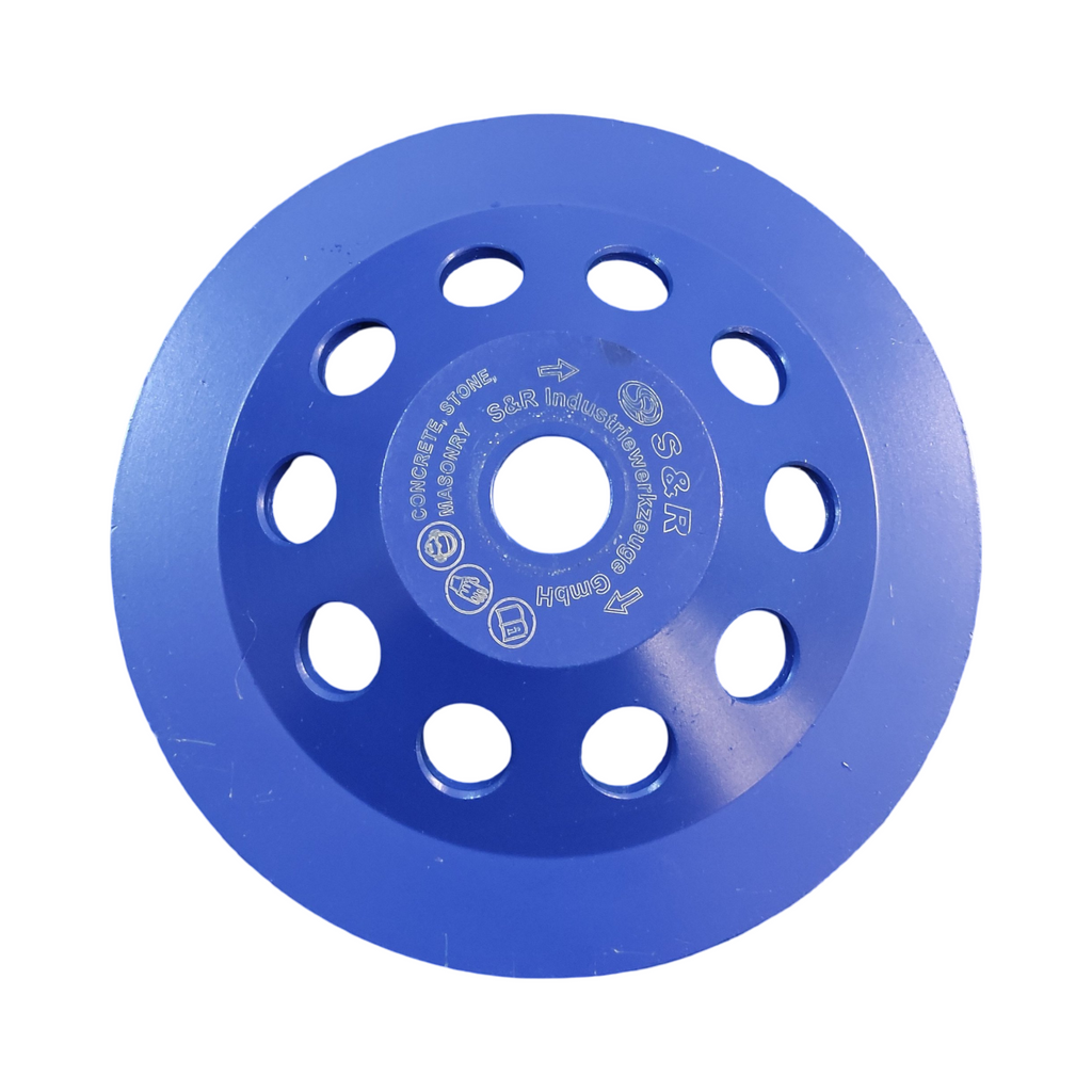 S&R Diamond Grinding Cup Wheel 180mm Concrete Granite Natural Stone Screed Angle Grinder