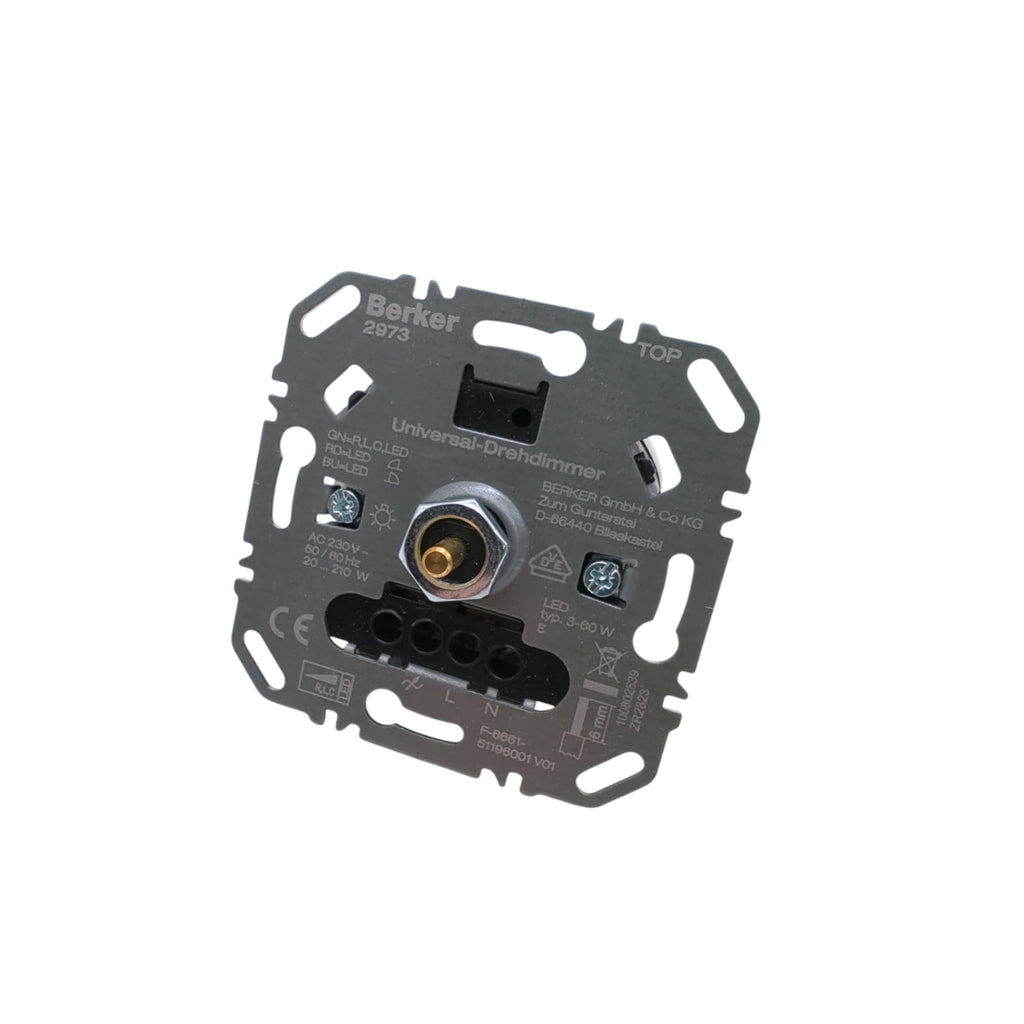Berker 2973 Drehdimmer Uni flexibel Design hochwertiges Material 8.6x8.5x7cm