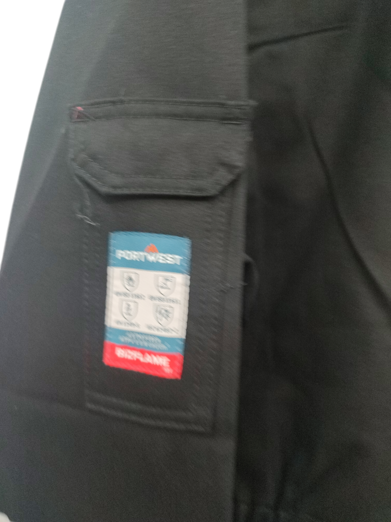 Portwest FR50 Flame-Resistant Anti-Static Coverall Black XXL
