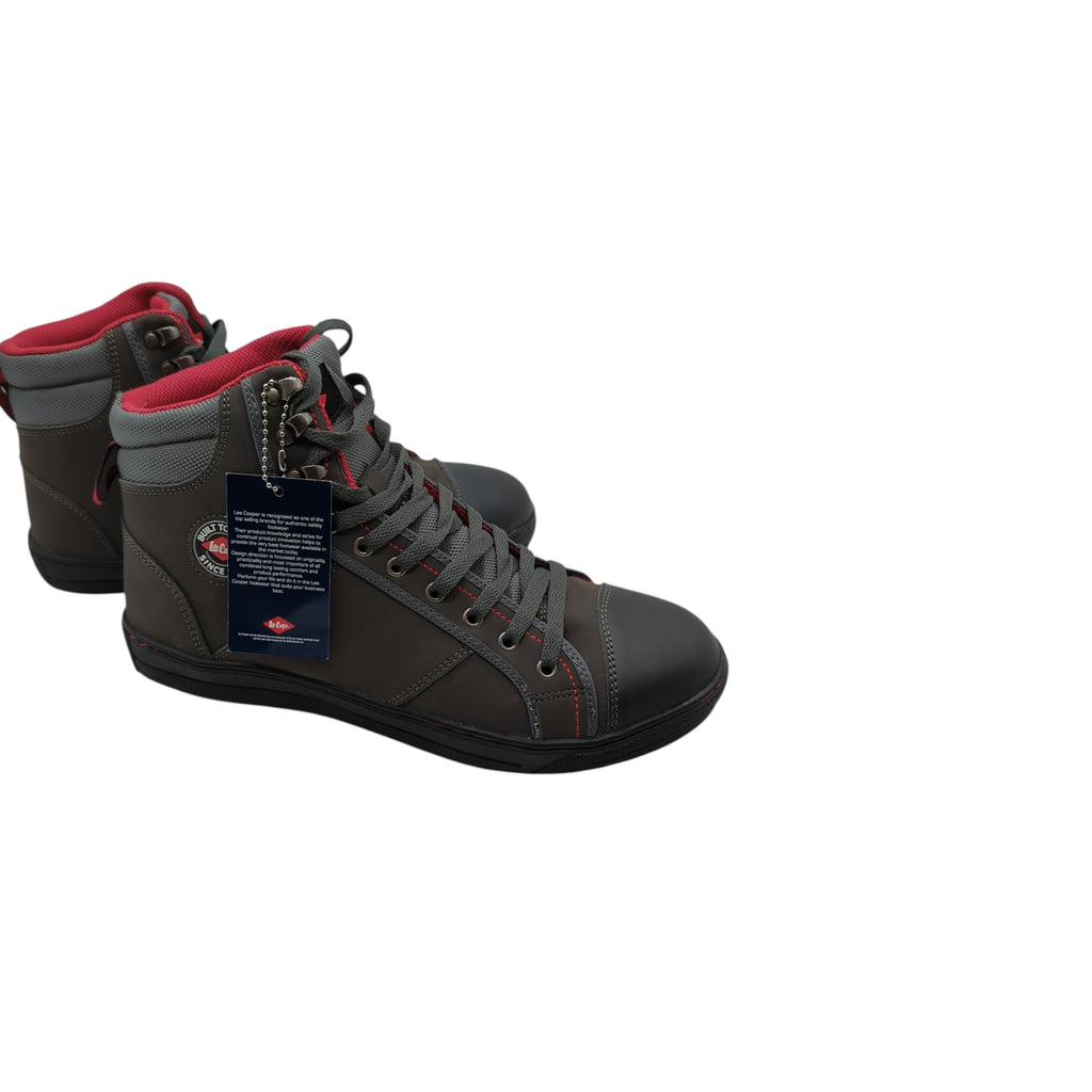 Lee Cooper Retro Baseball Sicherheitssneaker Grau Größe 41