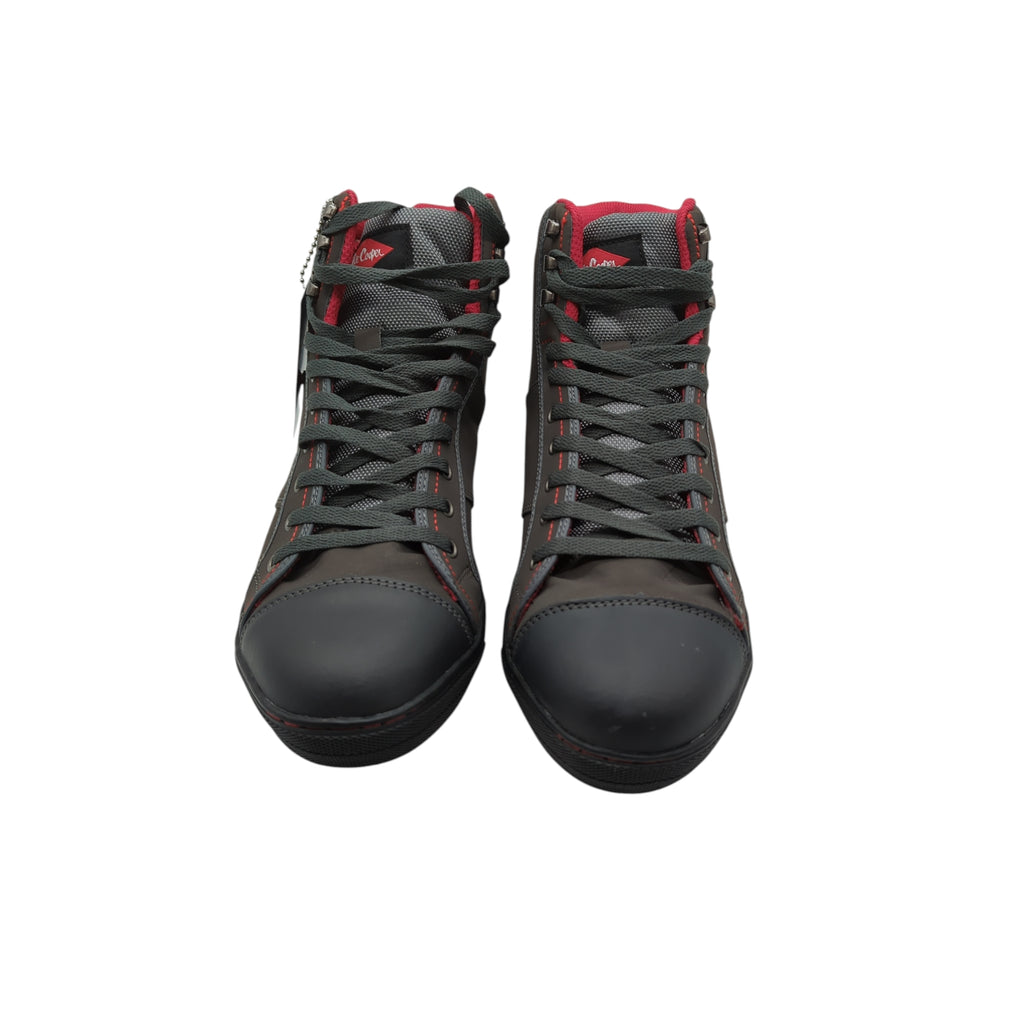 Lee Cooper Retro Baseball Sicherheitssneaker Grau Größe 41