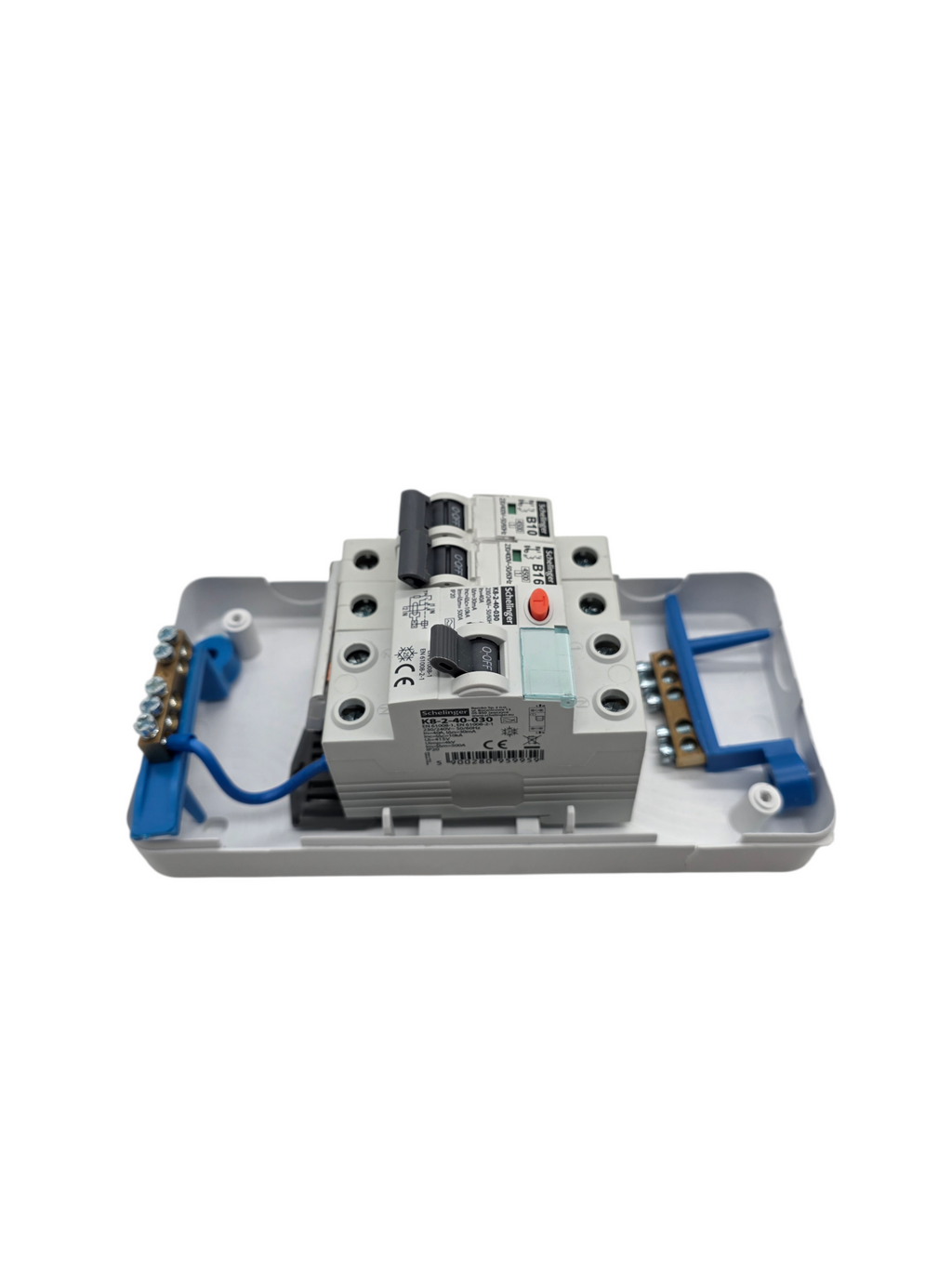 RoadEu Sicherungskasten 230V 40A FI Schutzschalter 2P LS B16A B10A