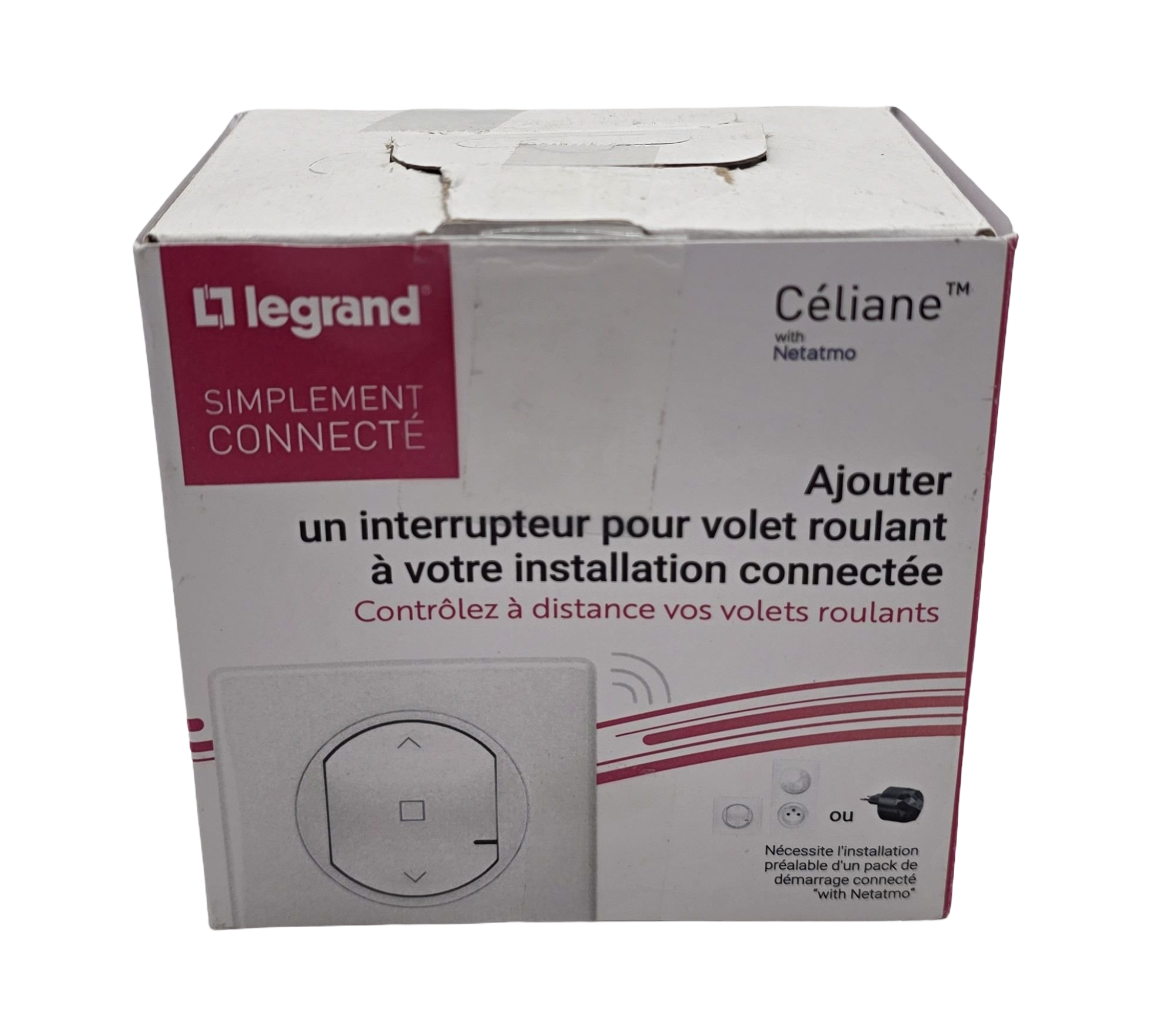 Legrand Céliane Rolladen Schalter weiss Netatmo Weiß vernetzt