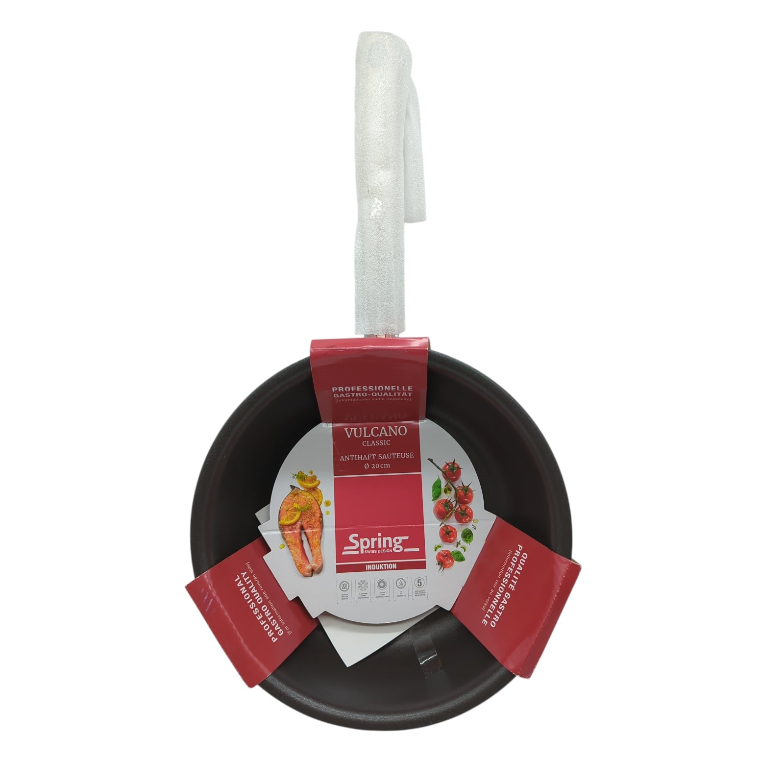 Spring Vulcano Classic Sauteuse 20 cm 5-Lagen antihaftbeschichtet