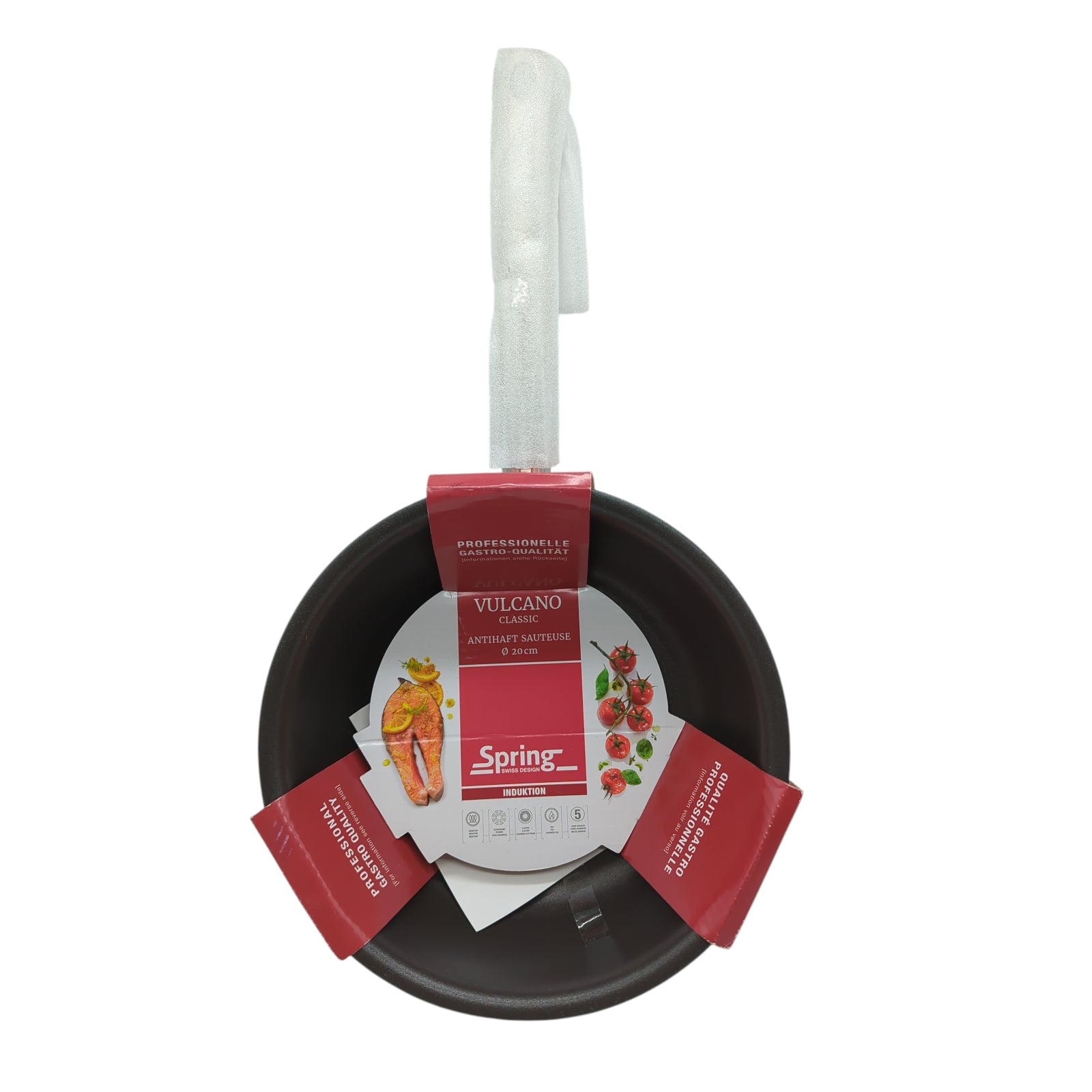 Spring Vulcano Classic Sauteuse 20 cm 5-Lagen antihaftbeschichtet