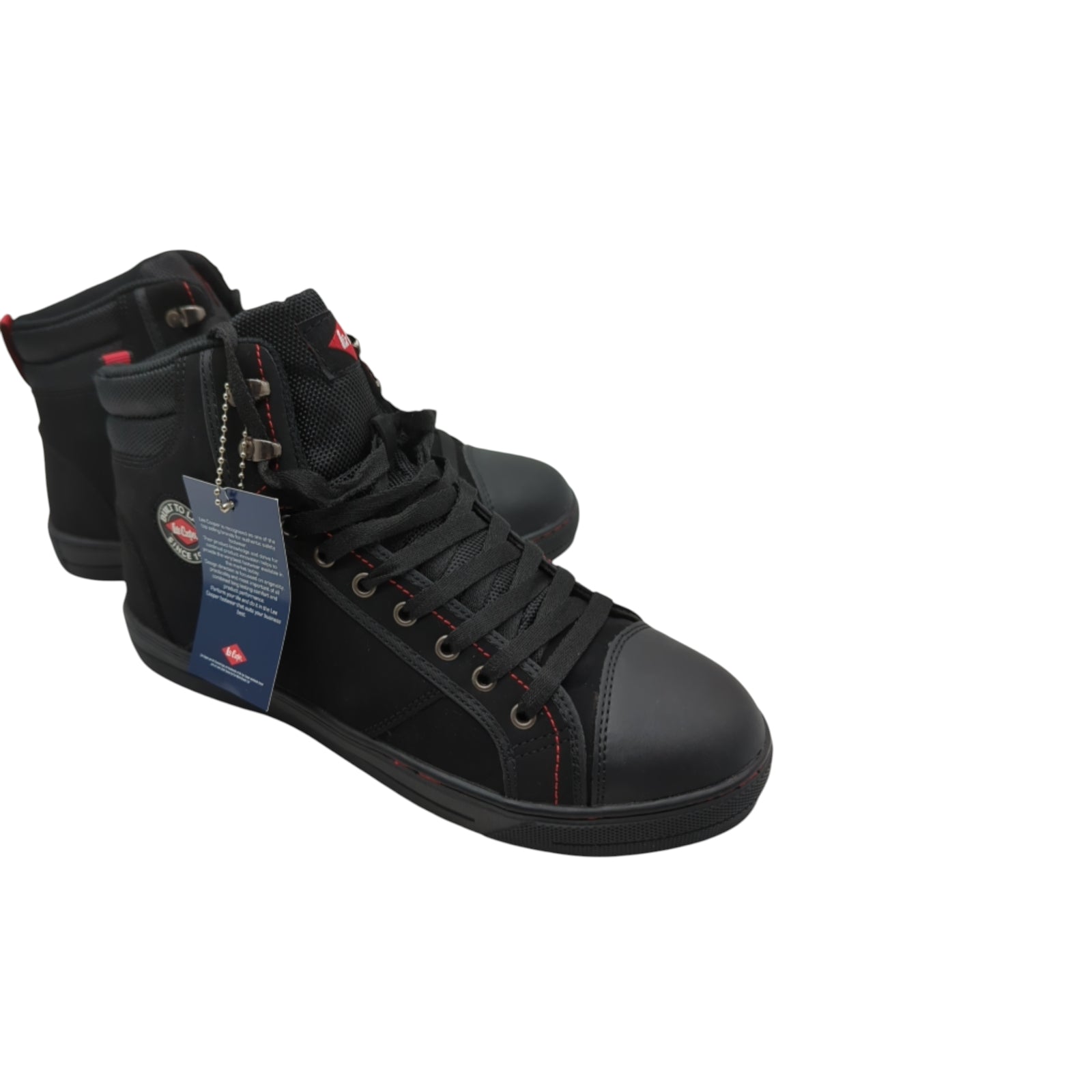 Lee Cooper Retro Baseball Safety Trainers Black Size 40
