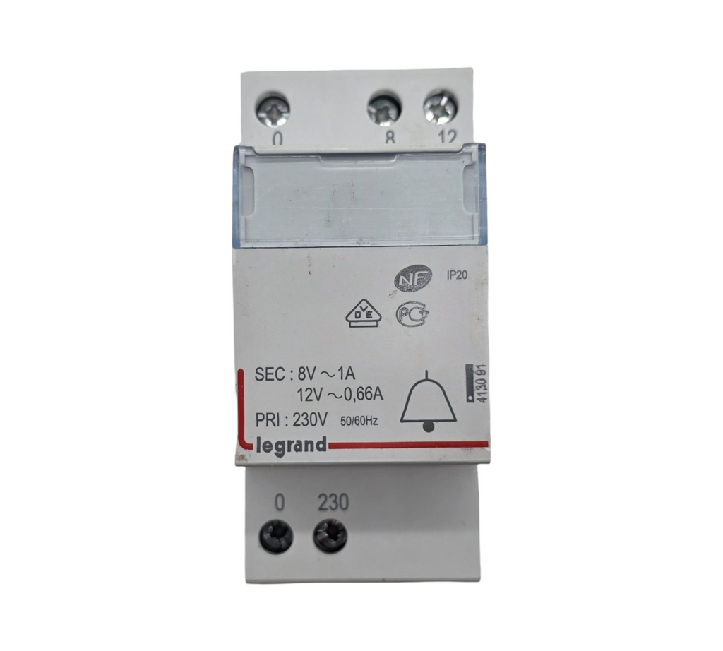 Transformer Doorbell 230V 12V 8V 8VA 2 Modules