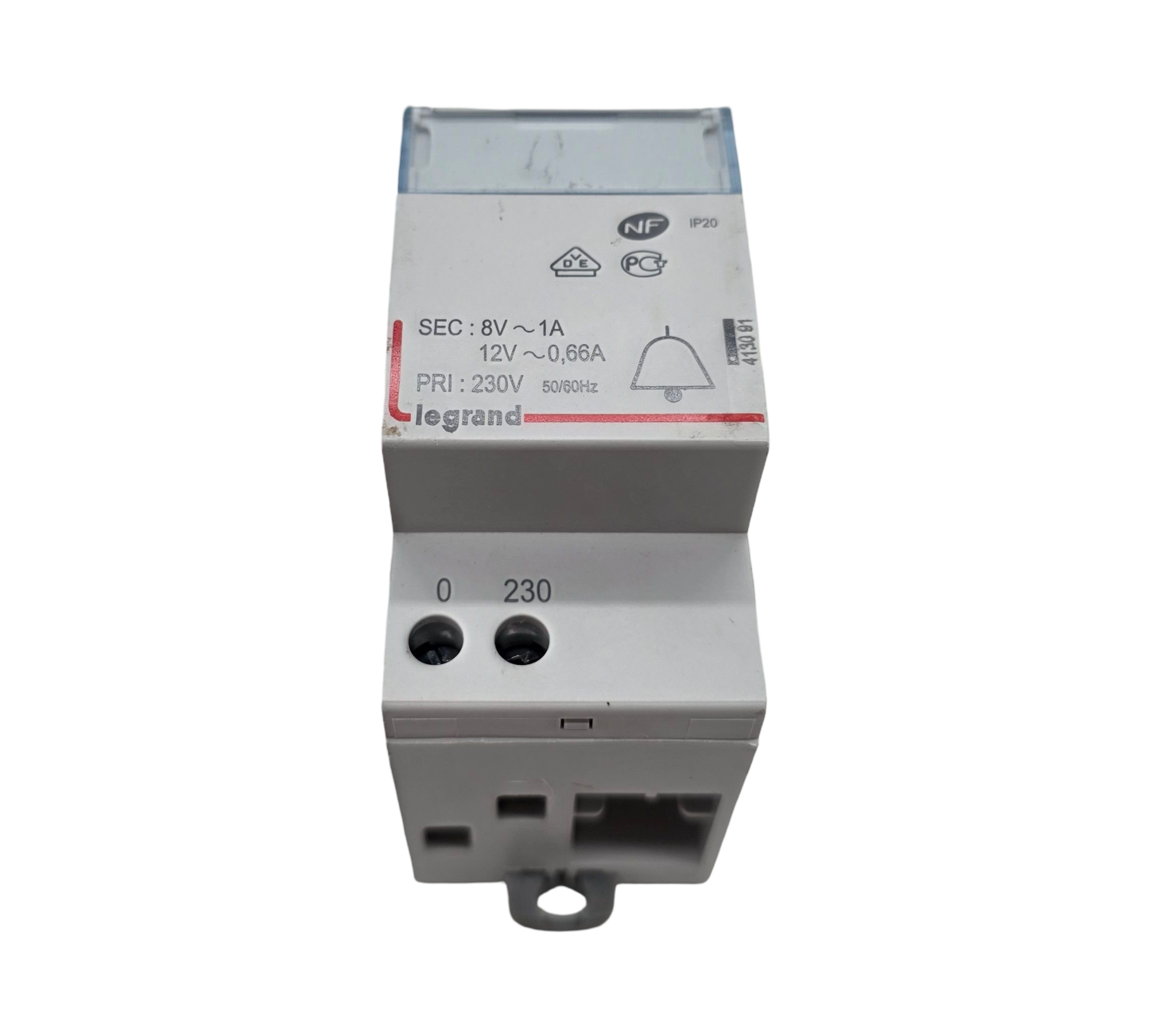 Transformer Doorbell 230V 12V 8V 8VA 2 Modules