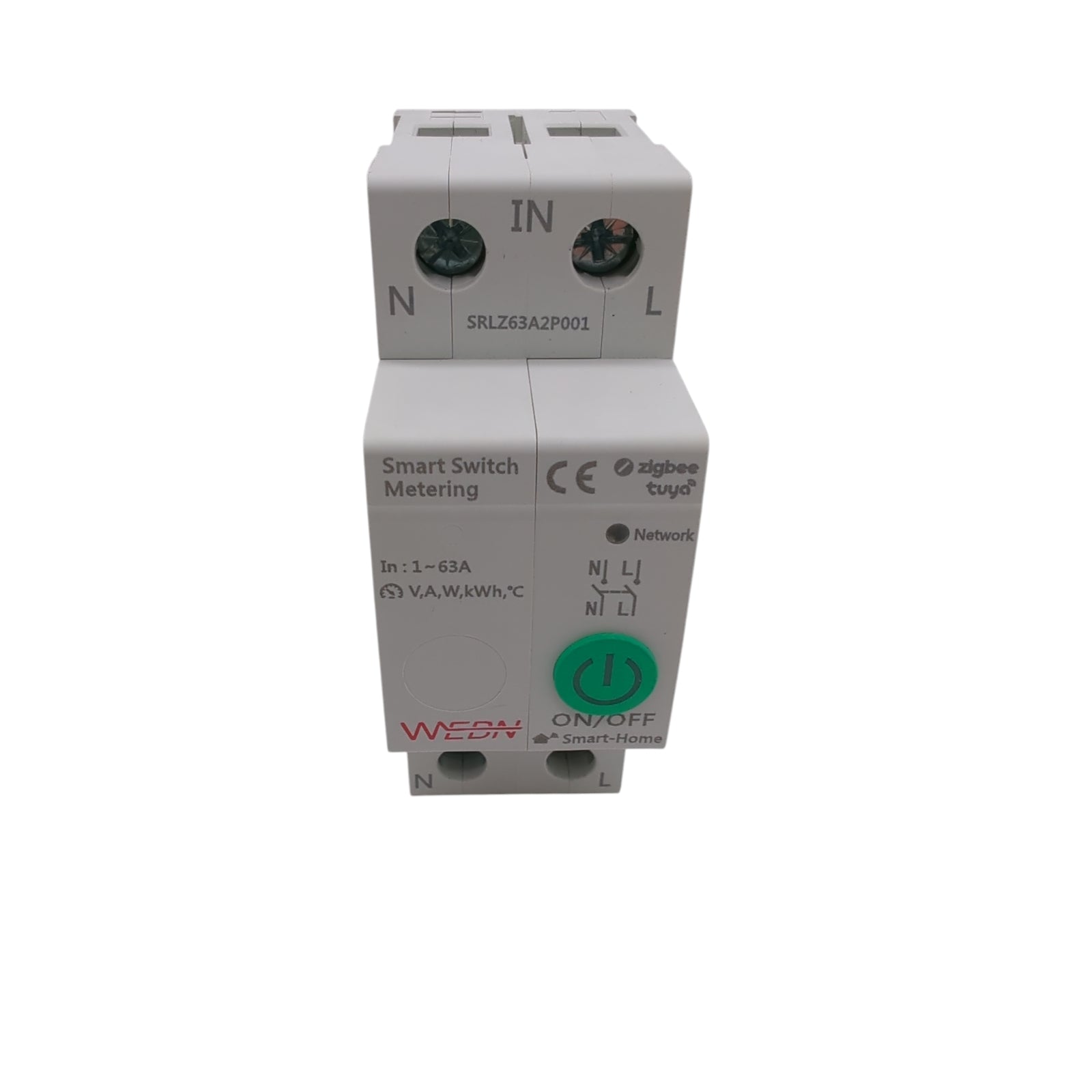 Zigbee Circuit Breaker Power Consumption Measurement Overload Protection Timer