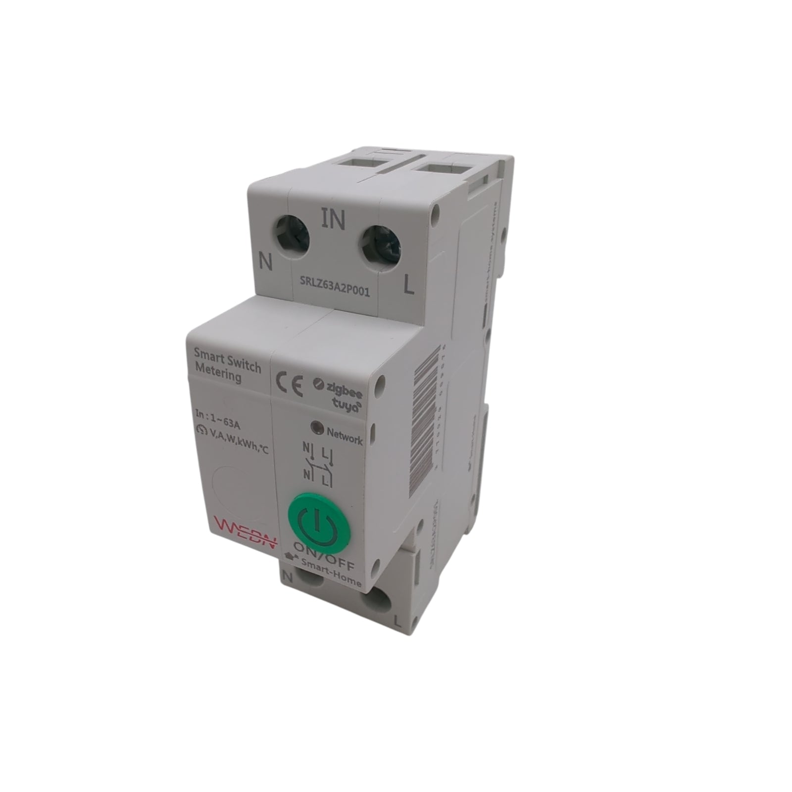 Zigbee Circuit Breaker Power Consumption Measurement Overload Protection Timer