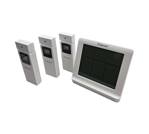Geevon Digital Room Thermometer 3 Remote Sensors Indoor Outdoor Wireless