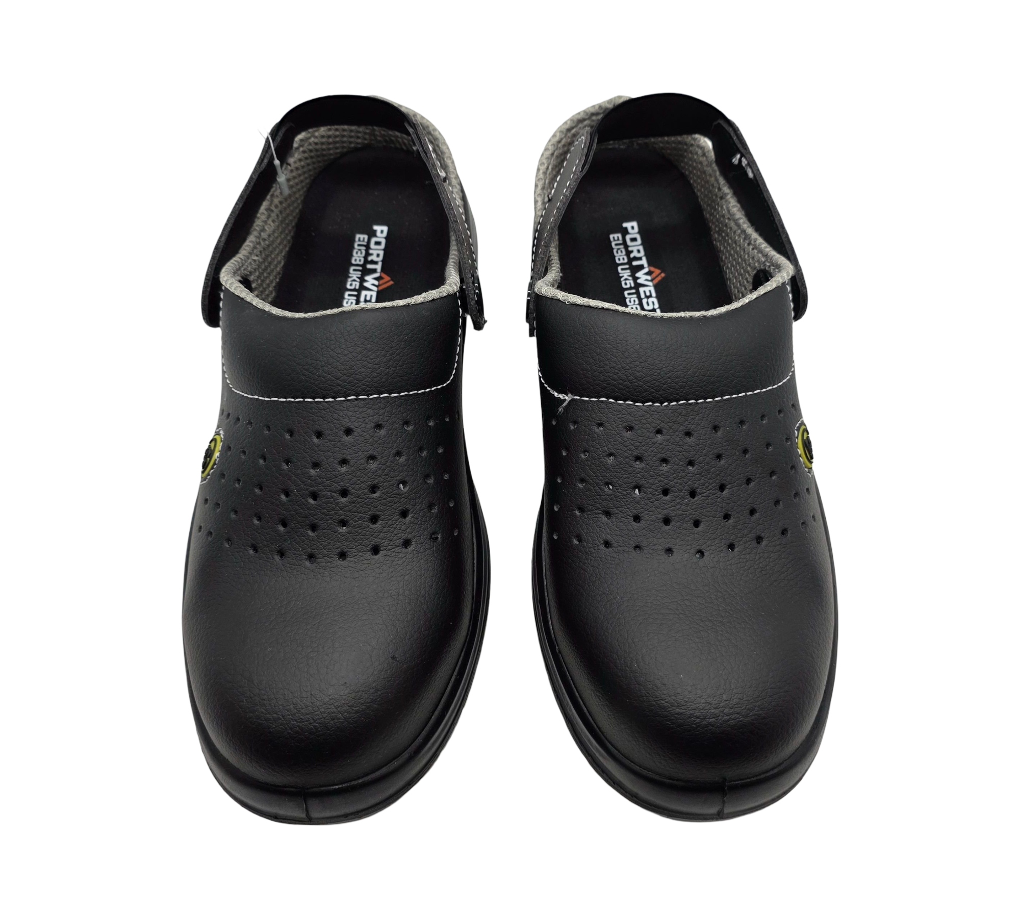 PORTWEST Sicherheits-Clogs ESD SB AE belüftet Schwarz Größe 38