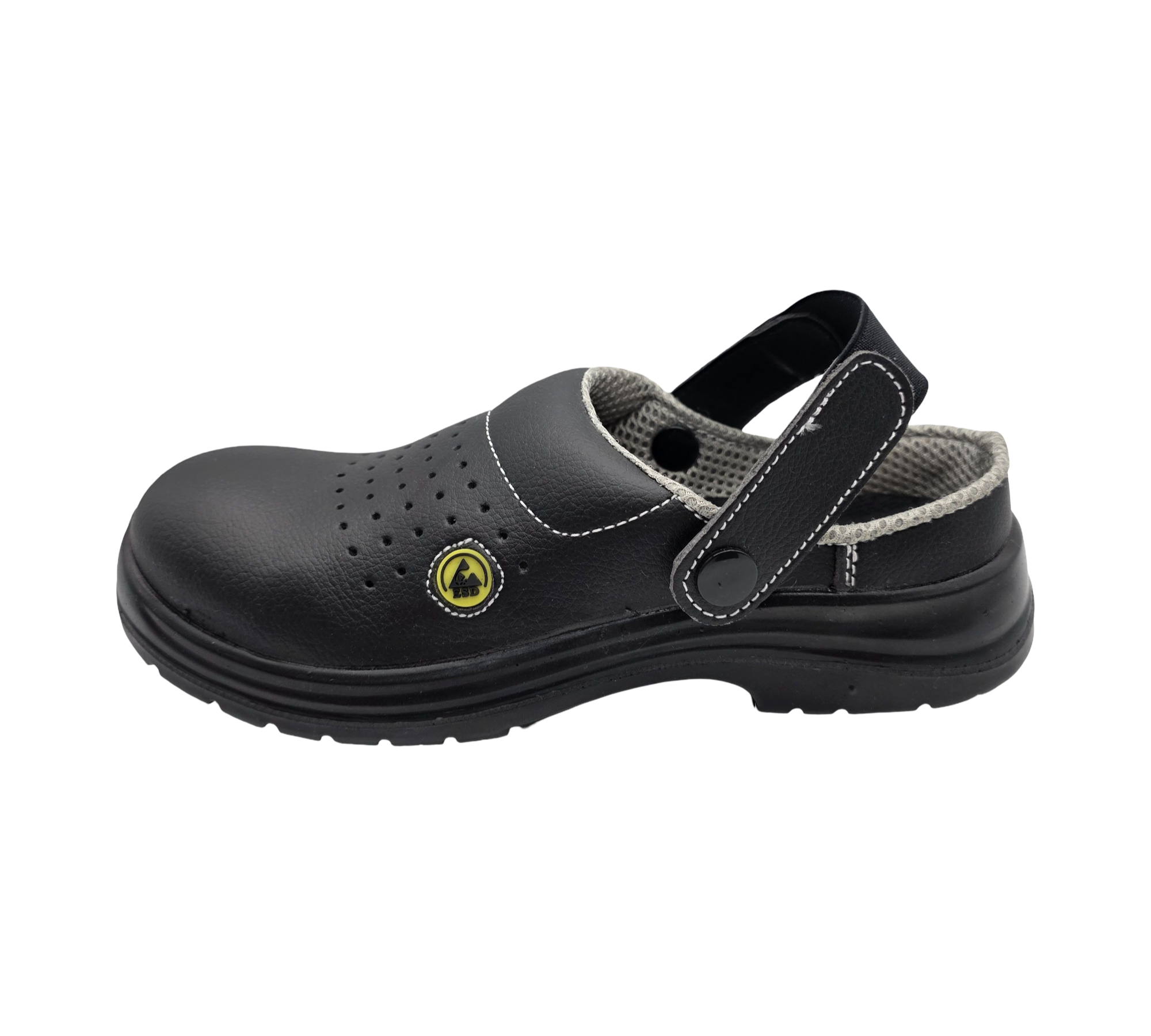 PORTWEST Sicherheits-Clogs ESD SB AE belüftet Schwarz Größe 38