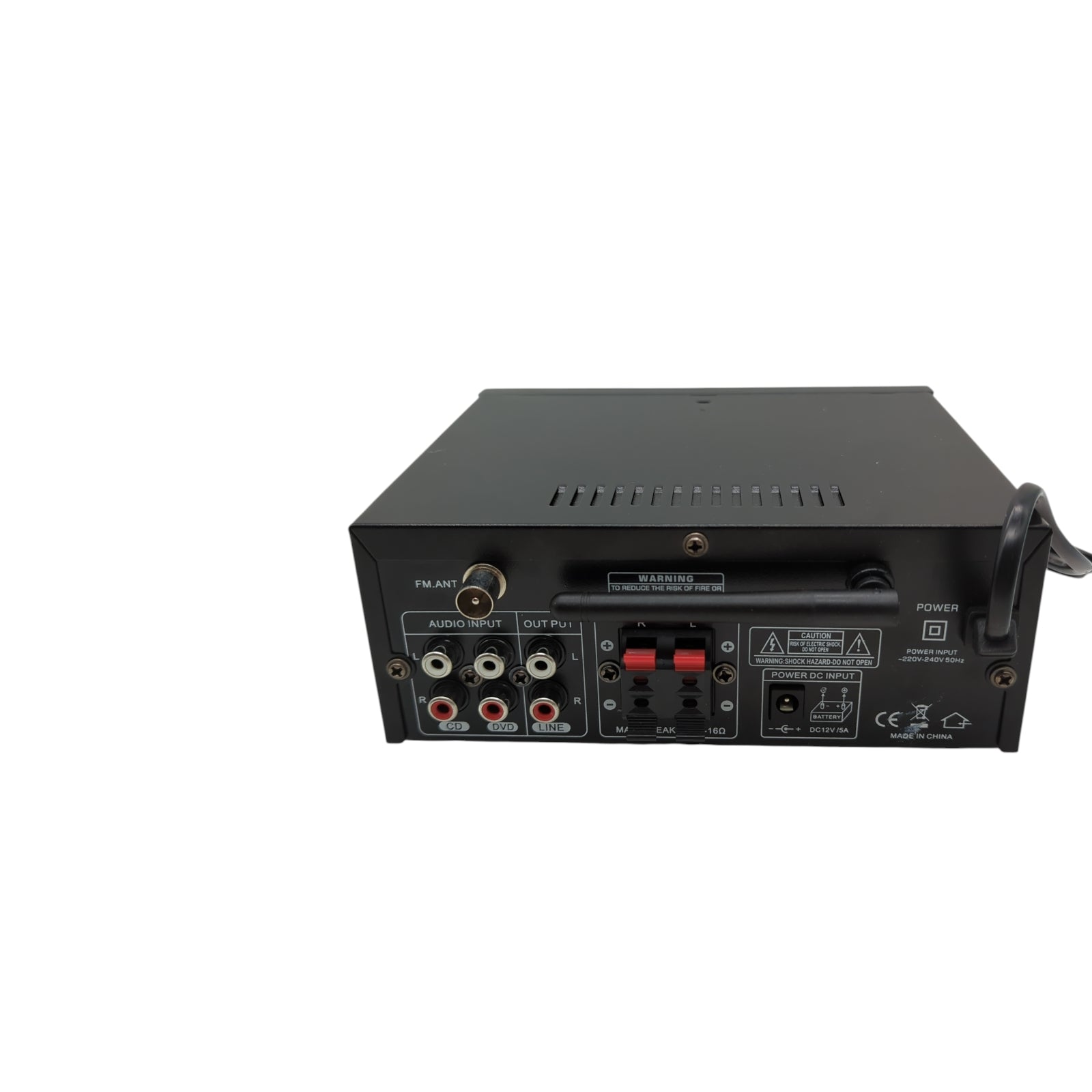 Bluetooth Stereo Verstärker 2 Kanal 60W Mini Audio Endstufe Bass Treble Mikrofon