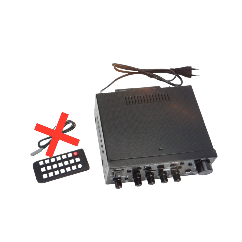 Bluetooth Stereo Verstärker 2 Kanal 60W Mini Audio Endstufe Bass Treble Mikrofon