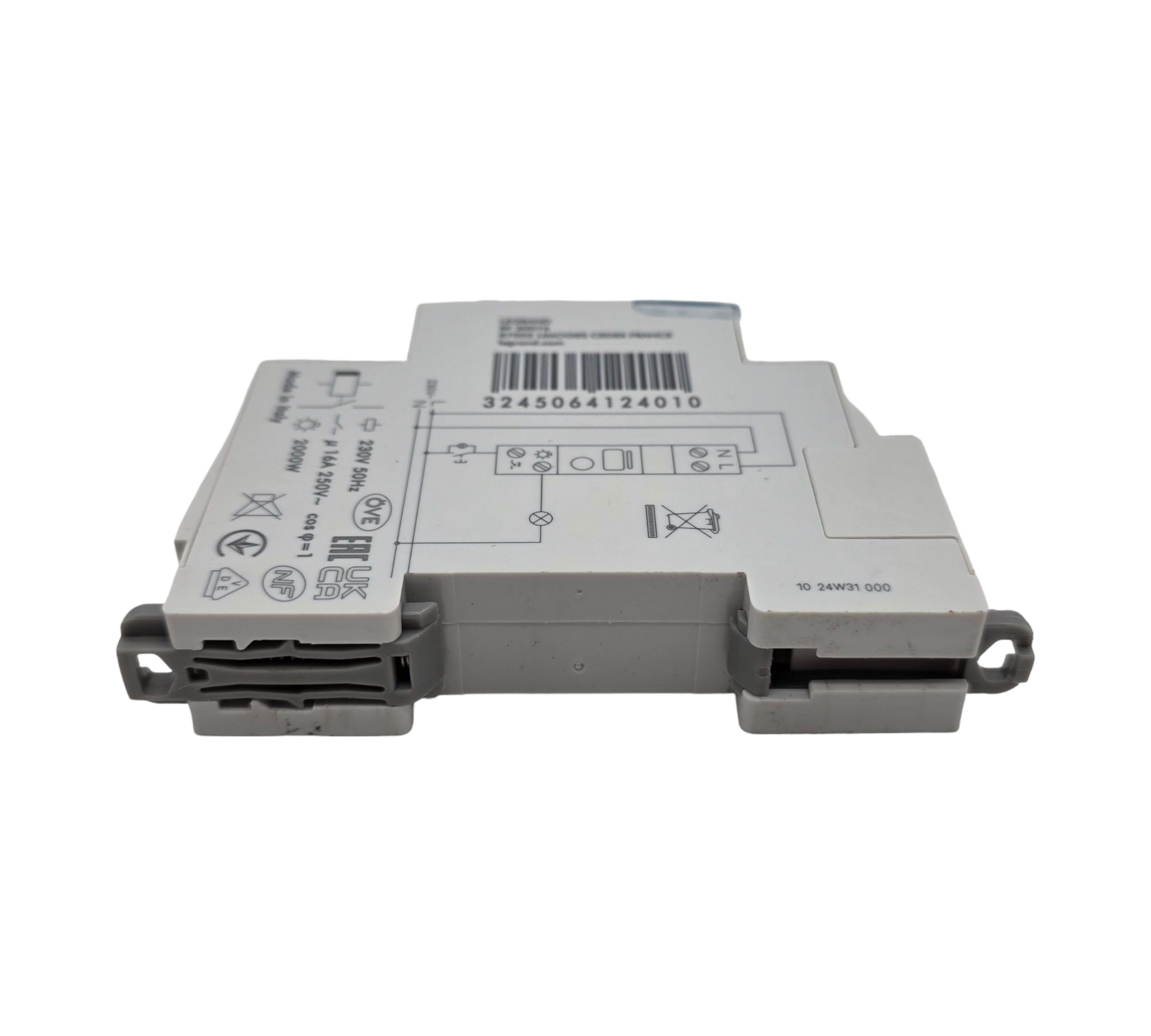 Zeitschalt Lastschalter 230V 16A 1P 1 Modul Schraubanschluss