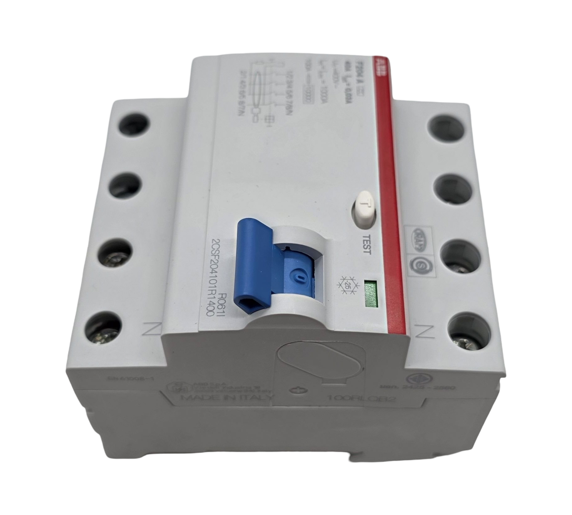 ABB 2CSF204101R1400 FI-Schutzschalter 4-polig 40A 30mA 230/400V
