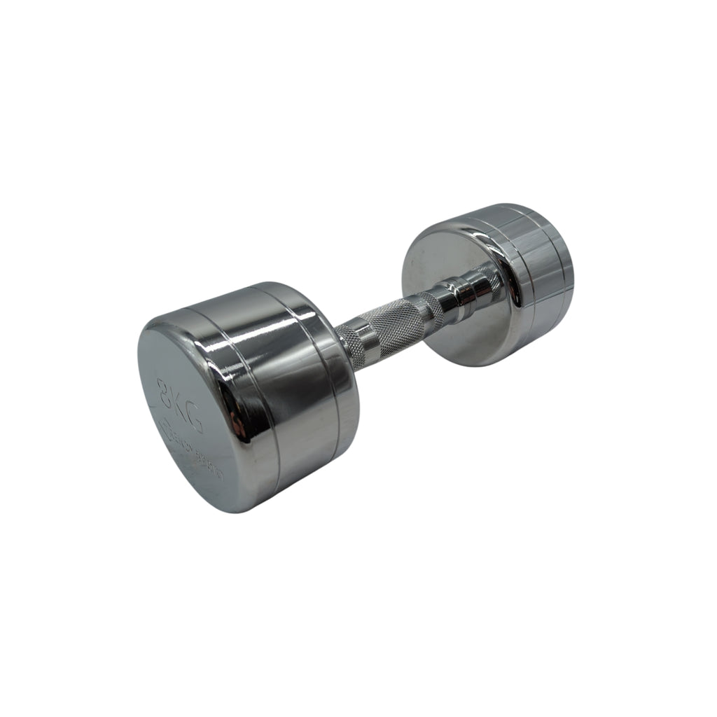 Trendy Sport Chrom Kurzhantel - 1 Stück - 8,0 kg