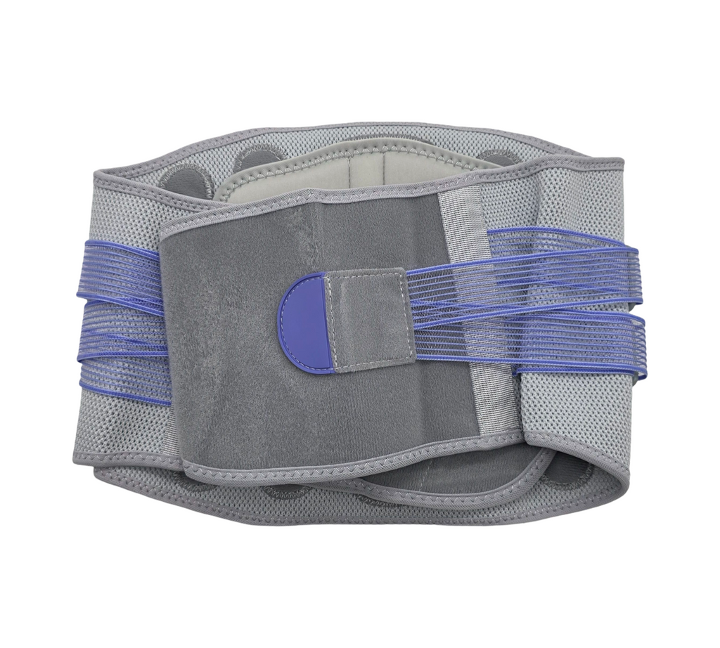 FREETOO Rückenstützgürtel Rückenbandage 3D gestrickt Lila Größe S