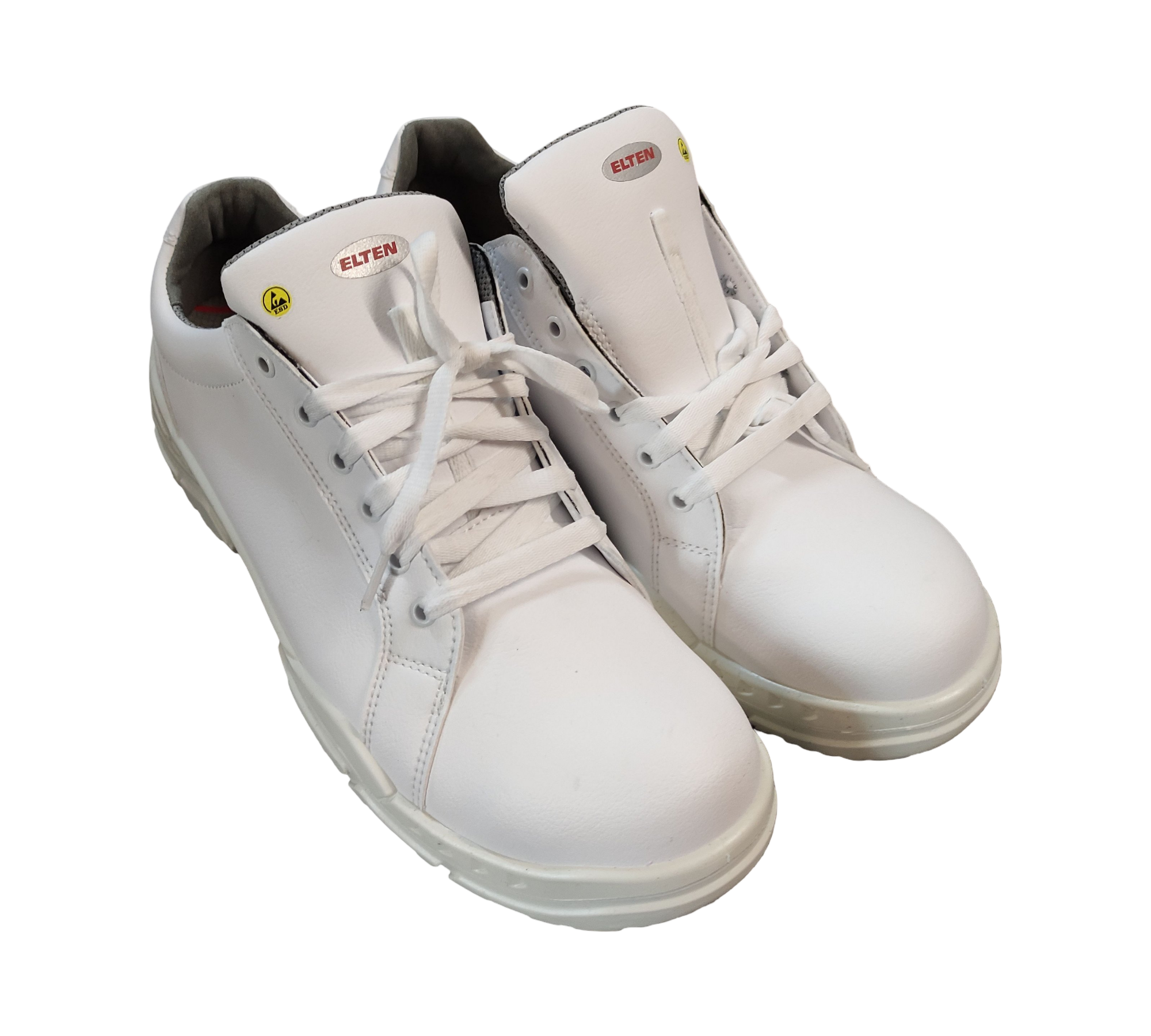 ELTEN WHITE Loop Low Sicherheitsschuhe S2 ESD Stahlkappe Weiß 47