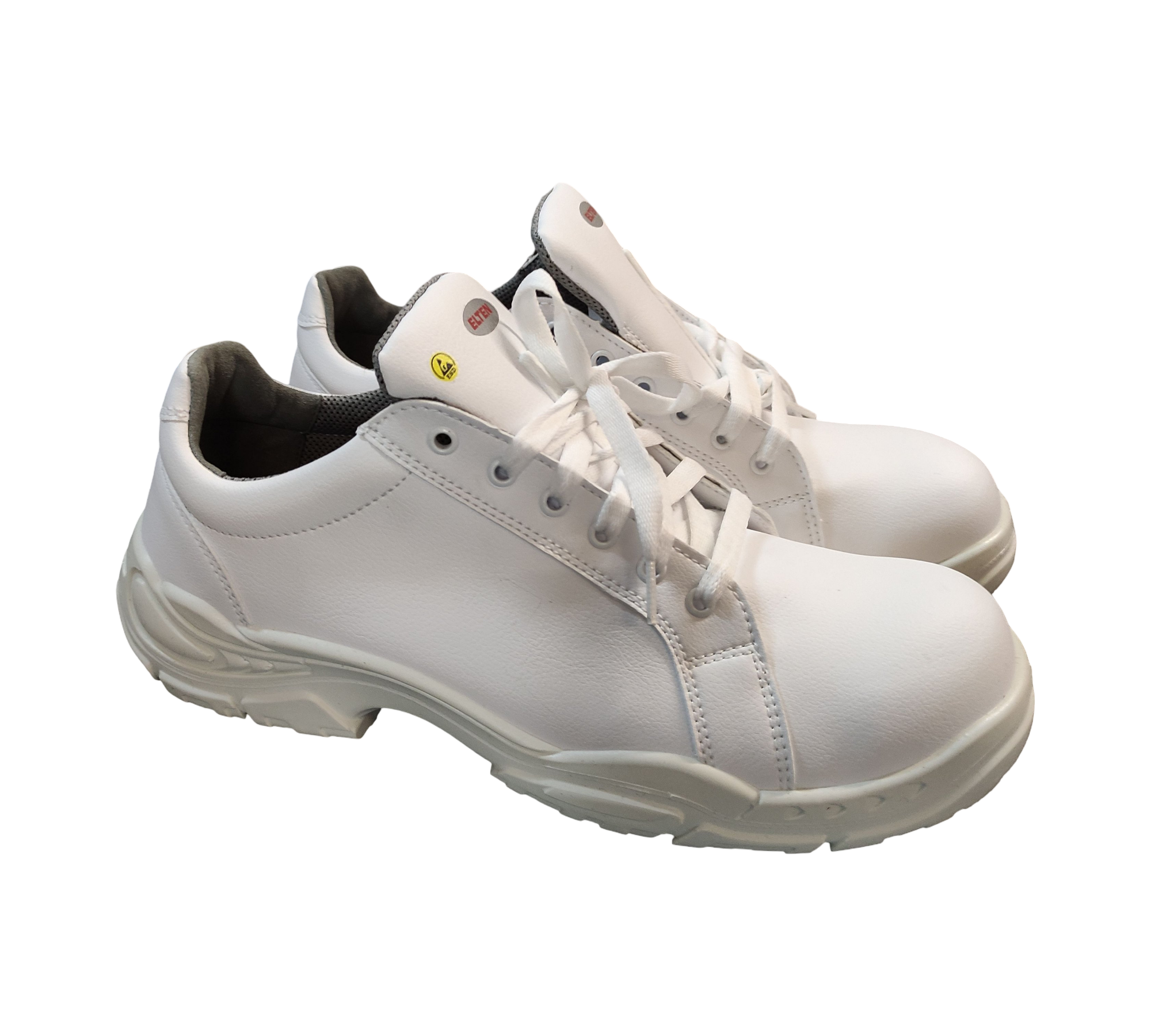 ELTEN WHITE Loop Low Sicherheitsschuhe S2 ESD Stahlkappe Weiß 47