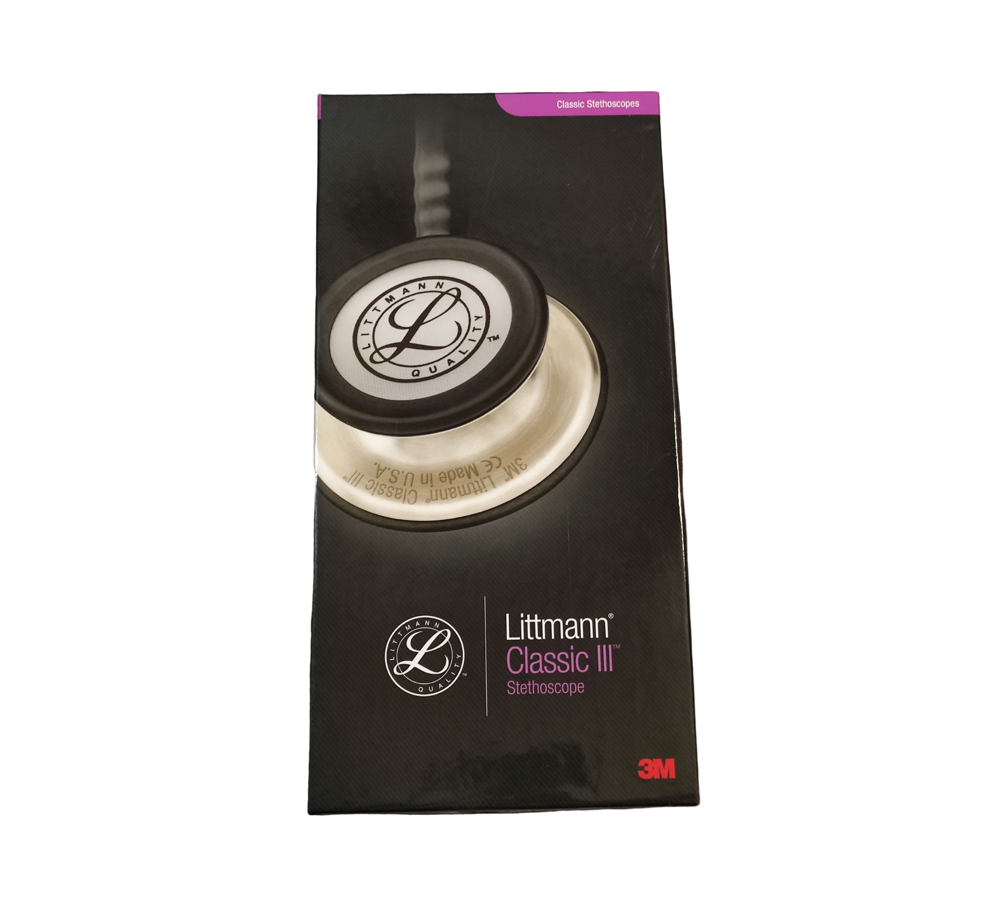 3M Littmann Classic III Überwachungsstethoskop, graue Schläuche, 69 cm, 5621