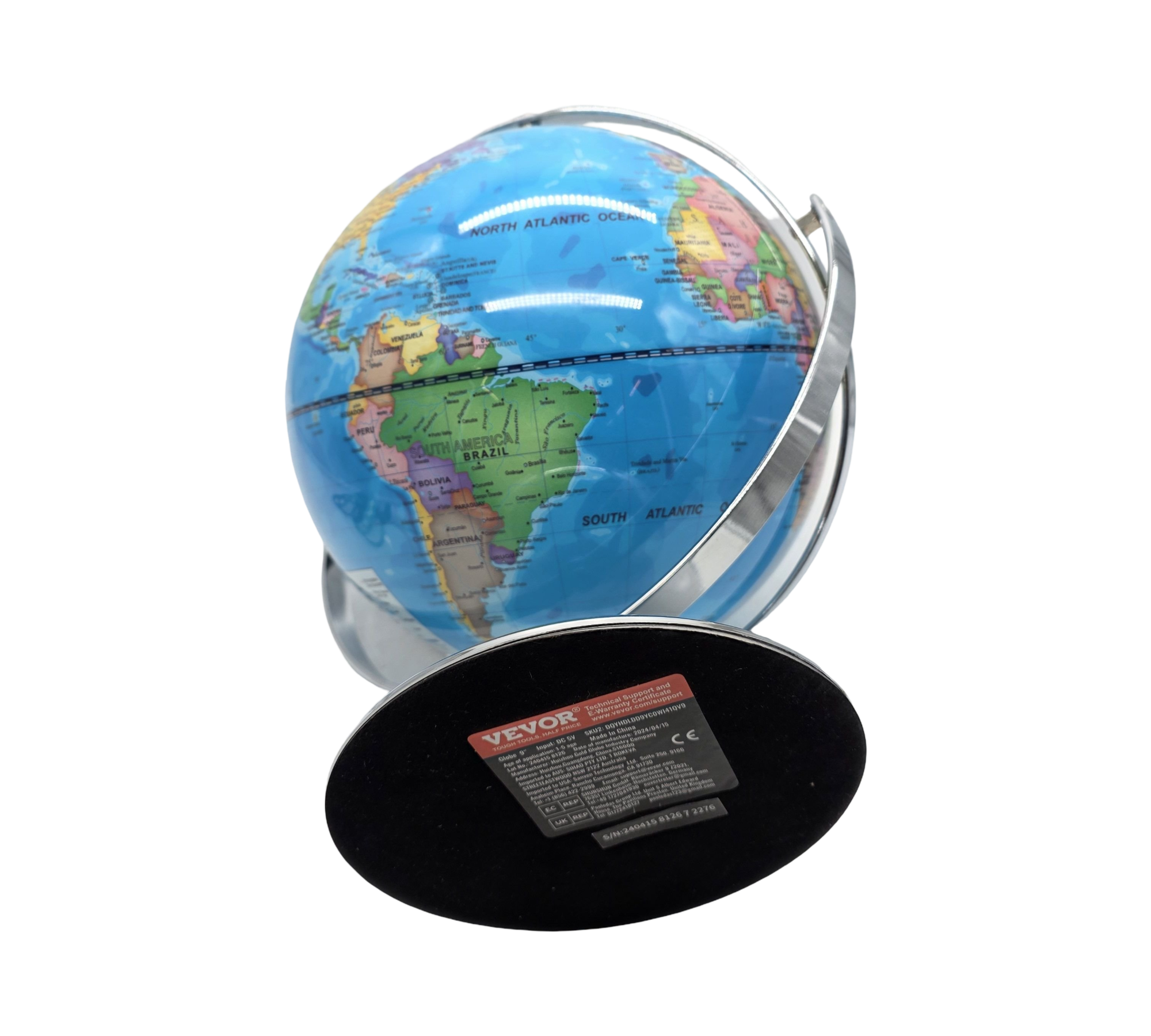 VEVOR Interaktiver Globus Englisch LED Nachtlicht USB Sprechender Stift