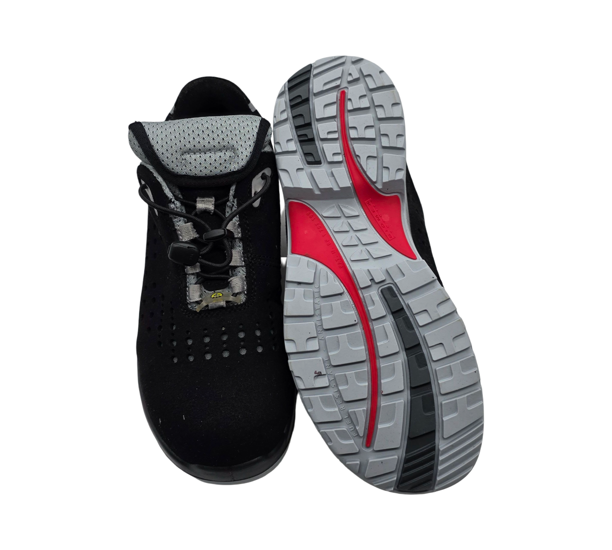 ELTEN IMPULSE grey Low Sicherheitsschuhe S1 ESD Schwarz 38