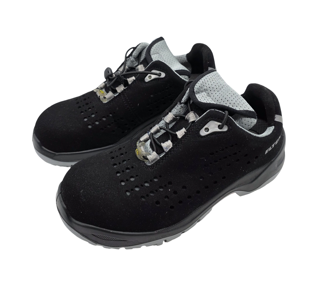 ELTEN IMPULSE grey Low Sicherheitsschuhe S1 ESD Schwarz 38