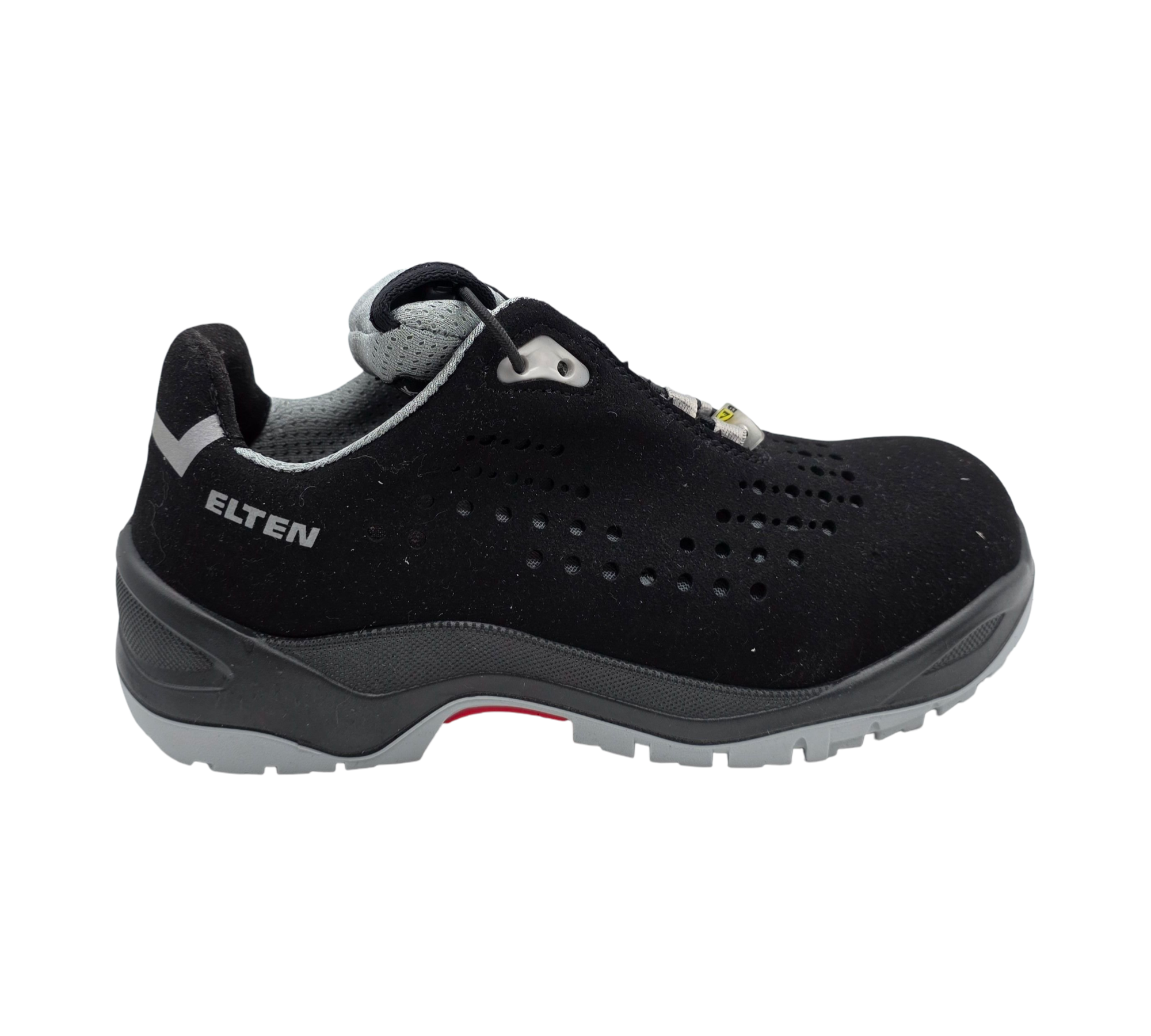 ELTEN IMPULSE grey Low Sicherheitsschuhe S1 ESD Schwarz 38