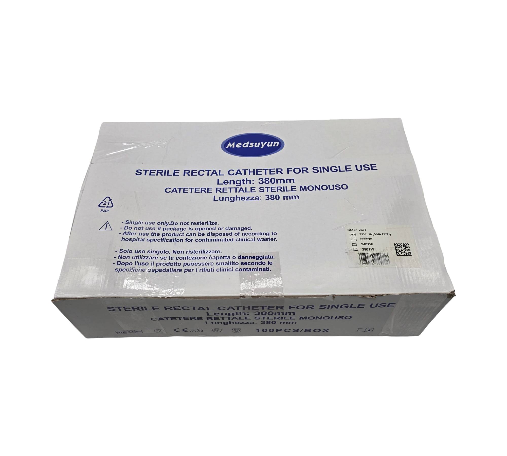 GIMA 22171 Rektalsonde CH26 38cm steril 100 Stück