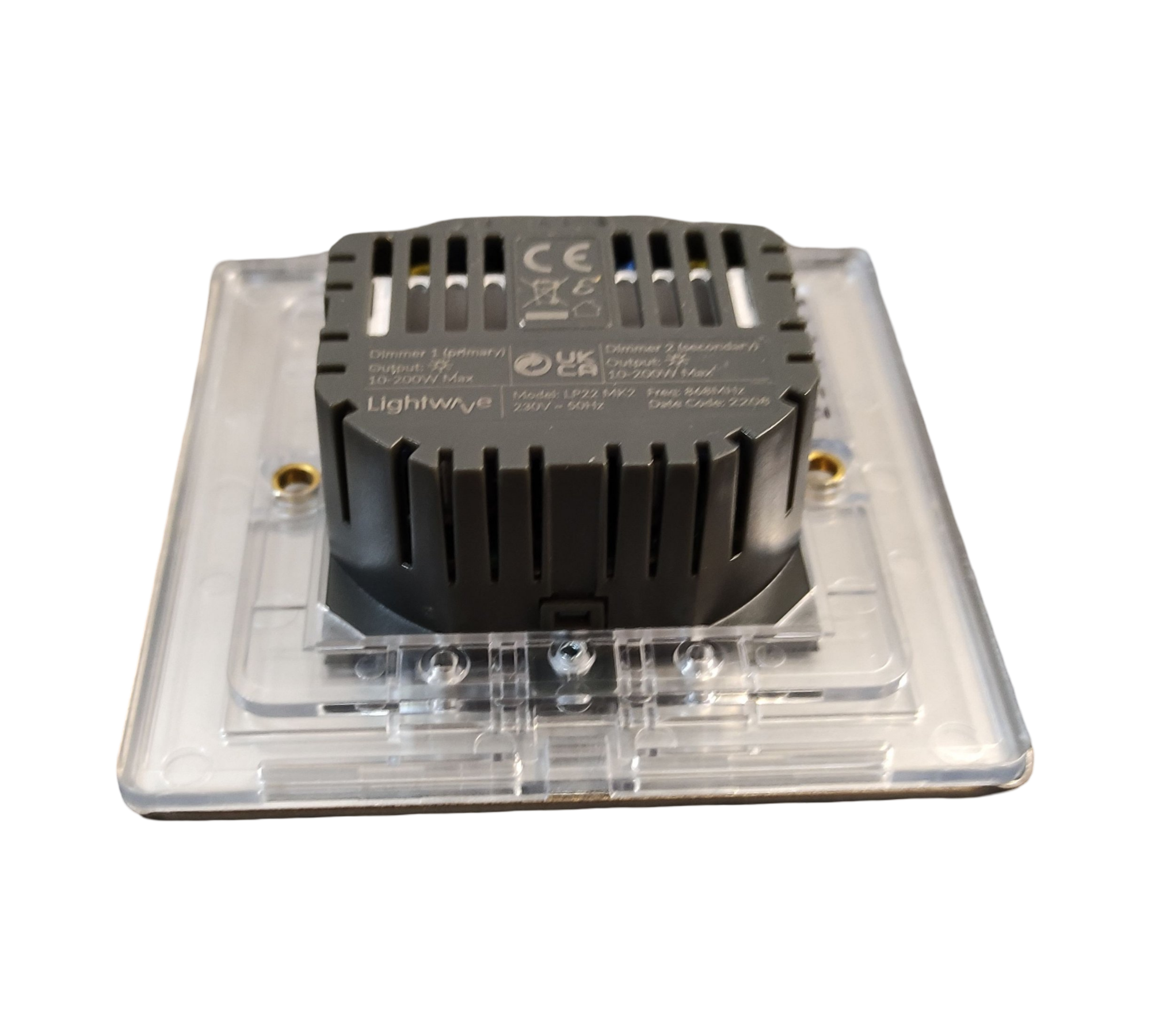 Lightwave LP22MK2 Dimmer 2-fach Energiemonitoring Alexa HomeKit Edelstahl