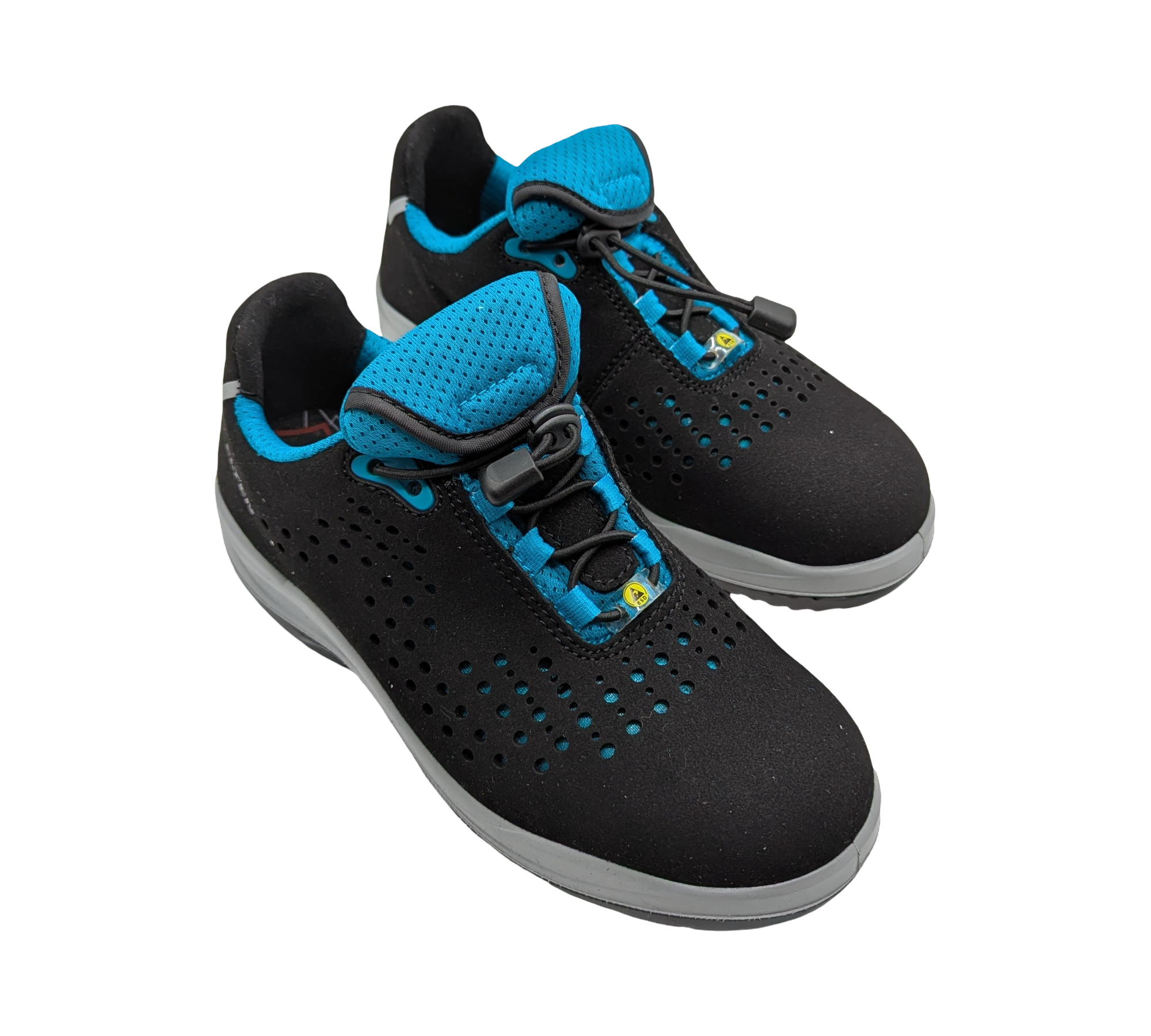 ELTEN IMPULSE Lady Aqua Low Sicherheitsschuhe S1P ESD Schwarz Türkis 38