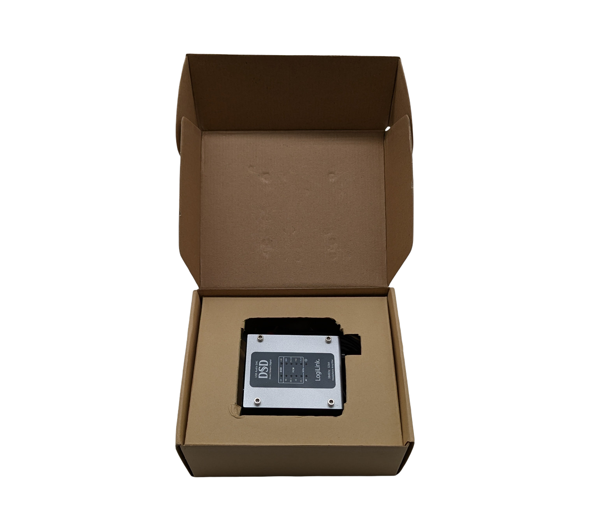 LogiLink UA0271 USB optisch DSD 384 kHz 32 Bit Wandler Silber