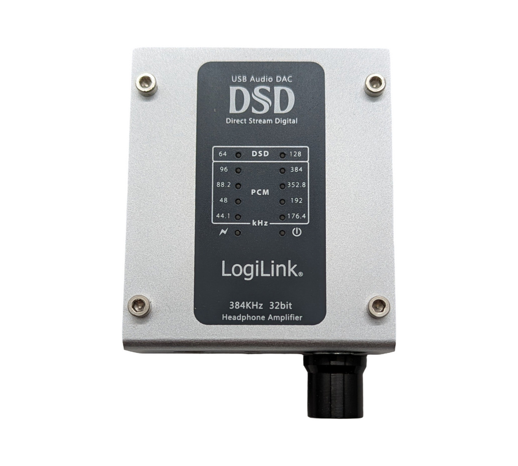LogiLink UA0271 USB optisch DSD 384 kHz 32 Bit Wandler Silber