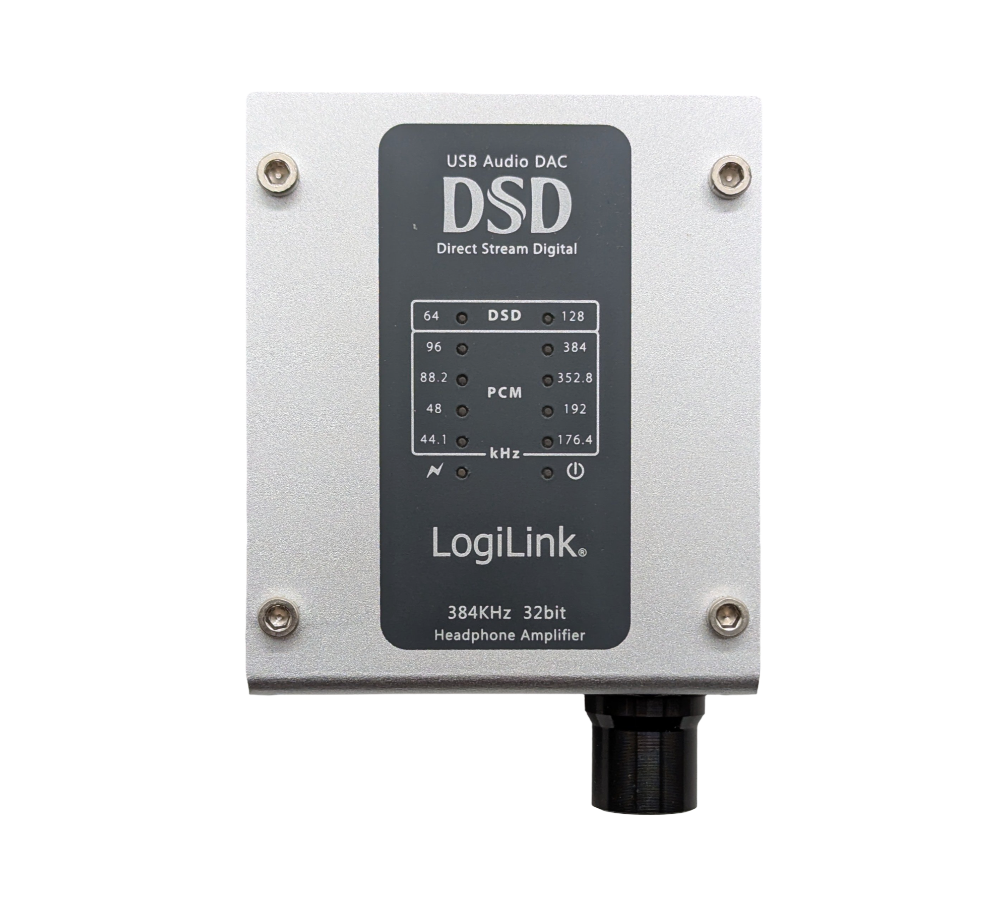 LogiLink UA0271 USB optisch DSD 384 kHz 32 Bit Wandler Silber