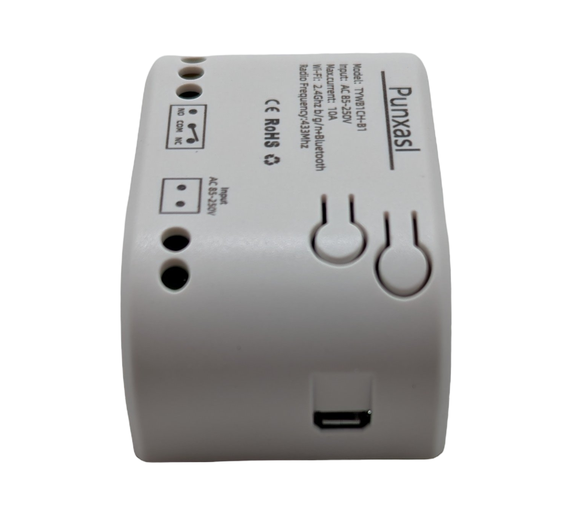 Punxasl Tuya WLAN Schaltmodul Rollläden Vorhangschalter 1 Kanal USB 5V AC